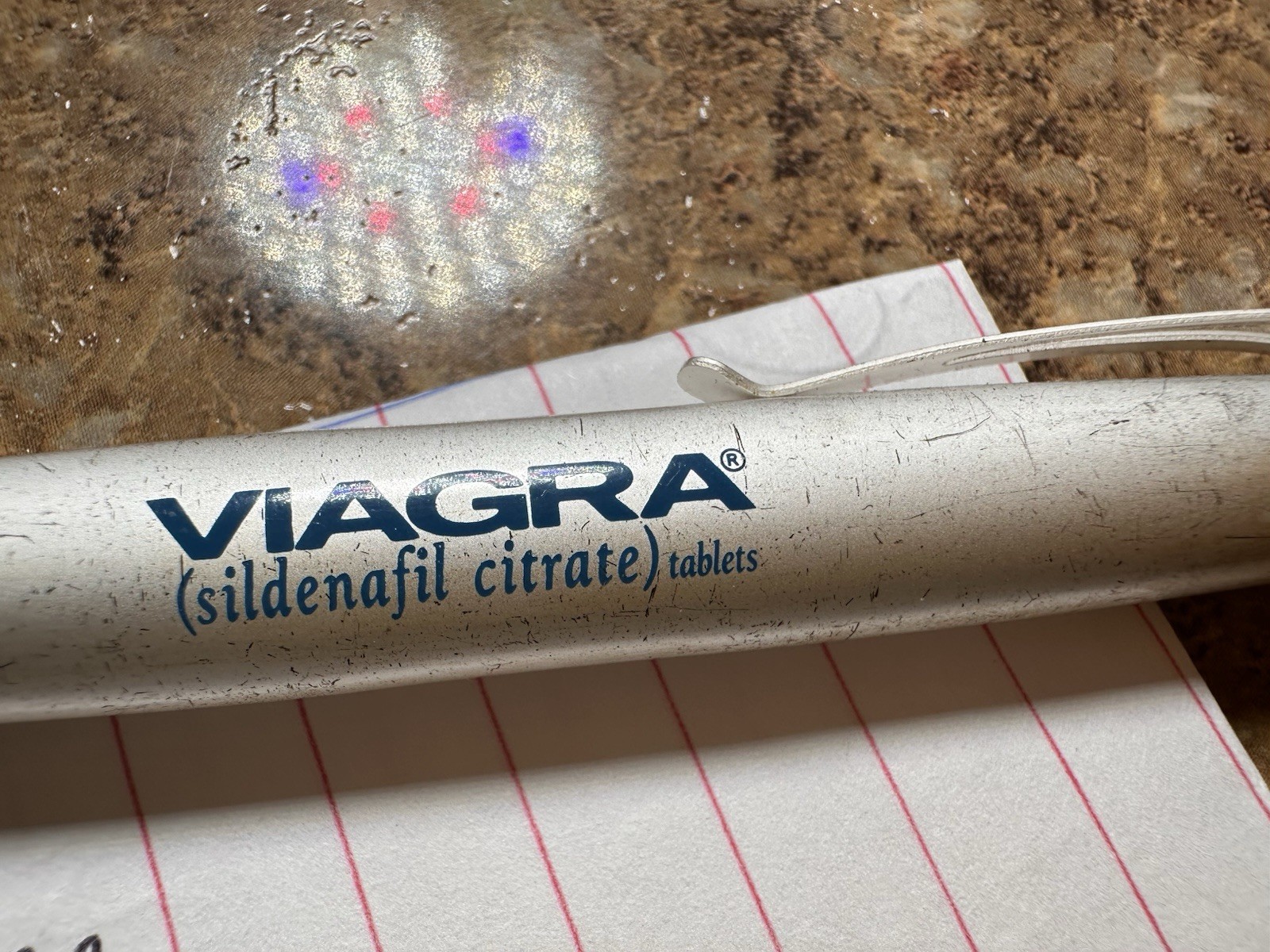 Viagra • Very Heavy Metal • Black Ink Drug Rep Promo Clink Pen