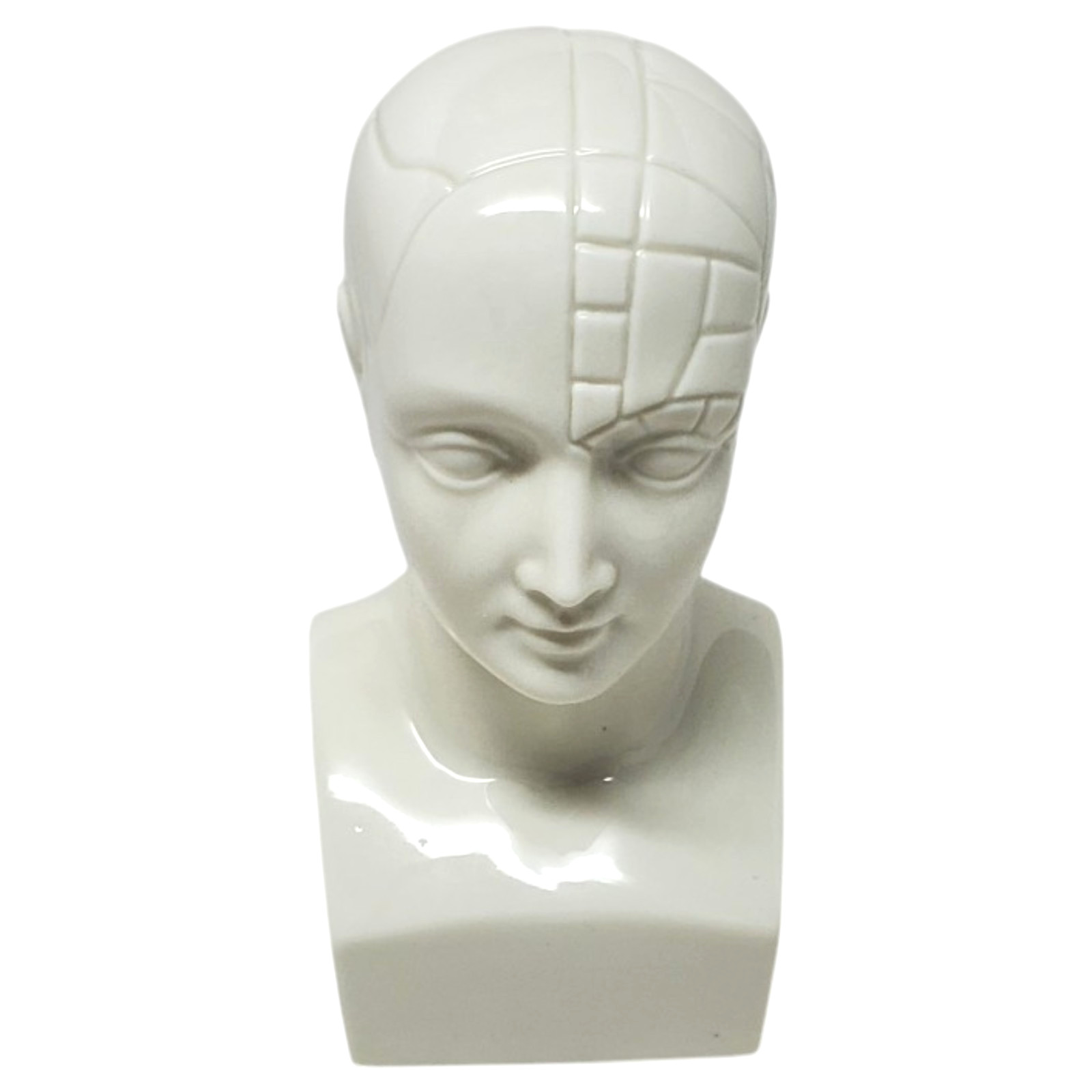VTG Boehm ETRAFON Phrenology Head Ceramic Bust Drug Advertising Figurine – E