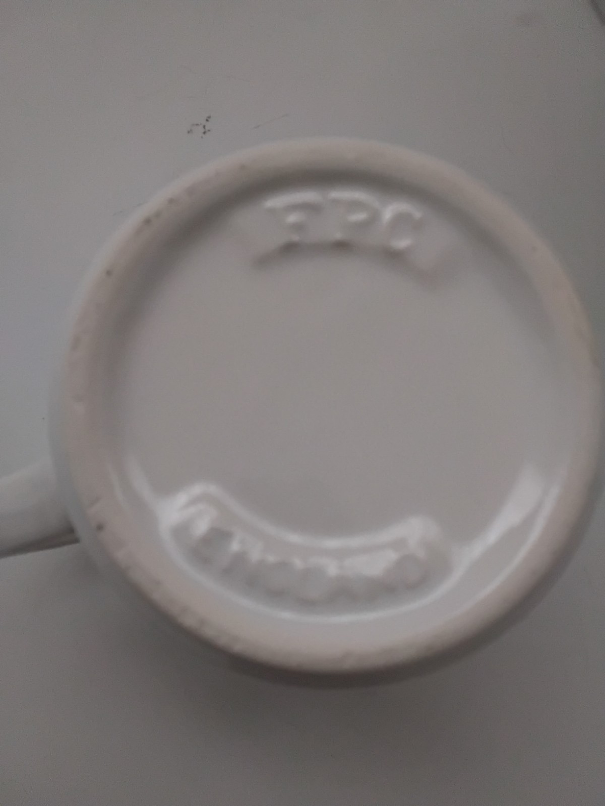 Vintage Cefobid Rx Pharmaceutical Advertisement Coffee Tea Mug FPC England NOS