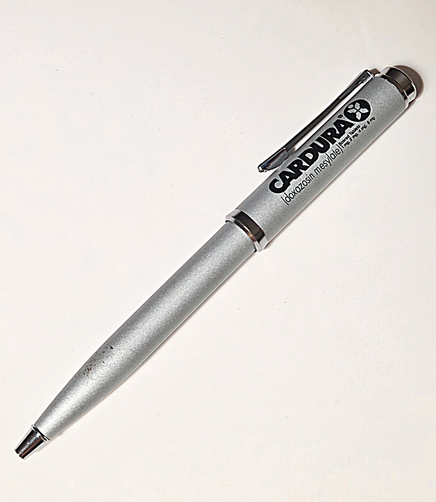 Vintage Cardura Heavy Metal Pharmaceutical Drug Rep Pen