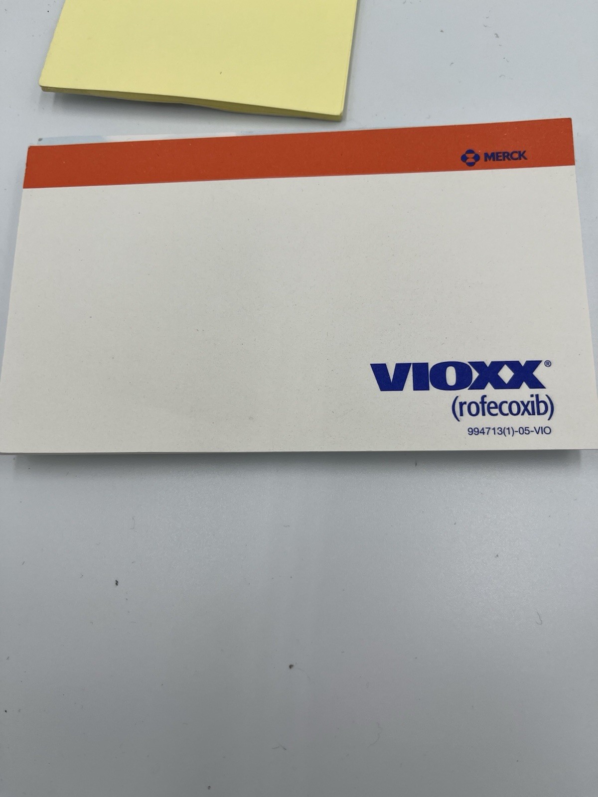 VTG Lot Of 10 Pharma Drug Rep Notepads, Post-It Notes Vioxx Accolate More