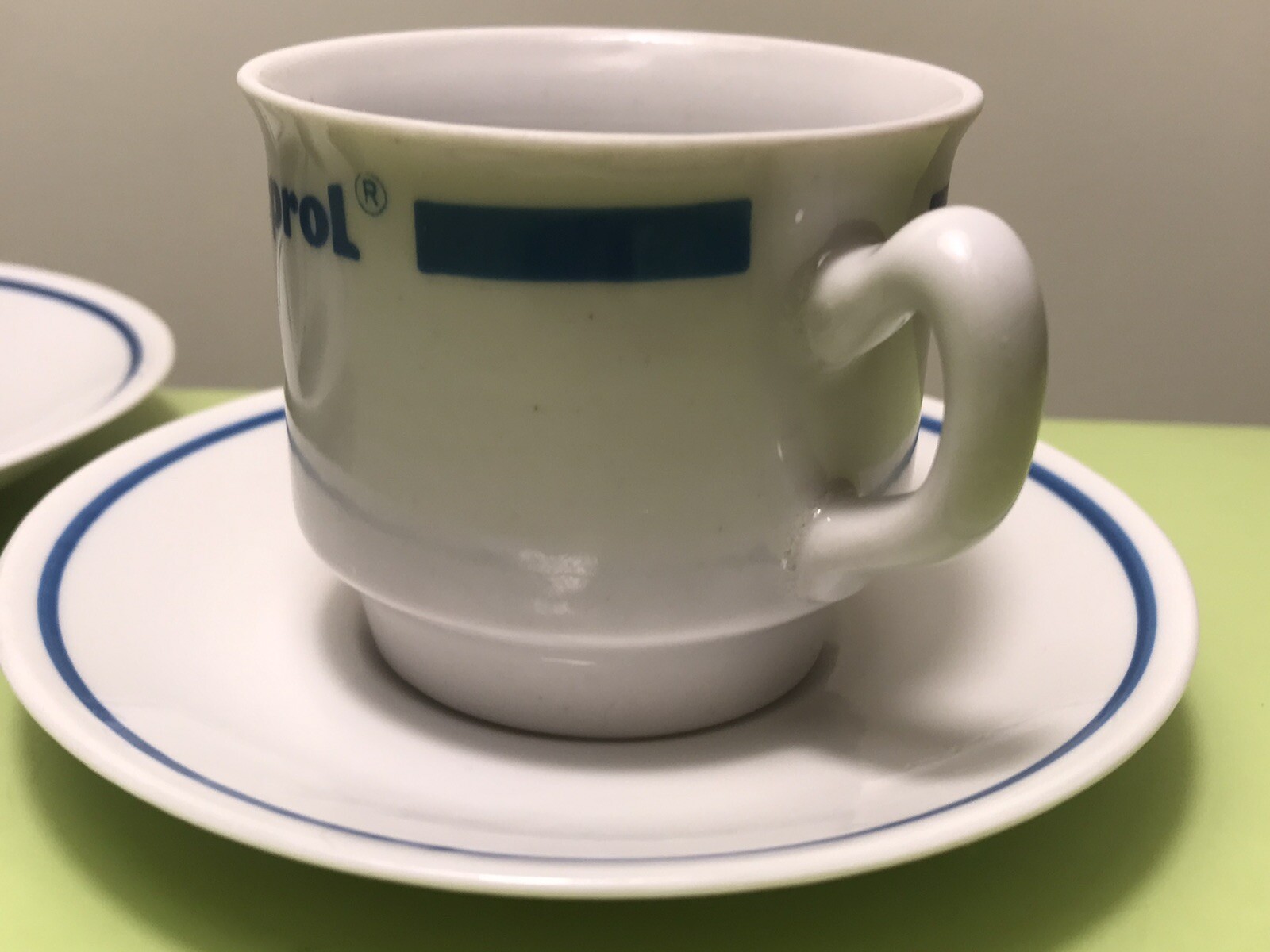 OLD PHARMACEUTICAL MEDICINE RANISAN LECEDIL.. DRUG ADVERTISING COFFEE SET 1970’s