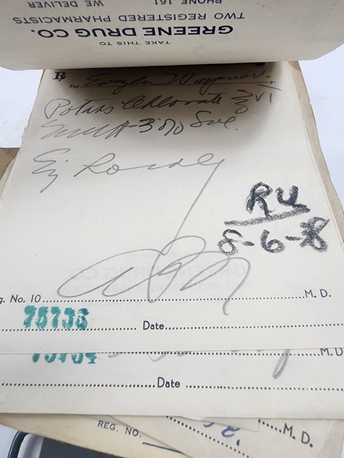 Prescription Atlas Rx Pad Paper Apothecary Druggist Pharmacy Medicine 1938