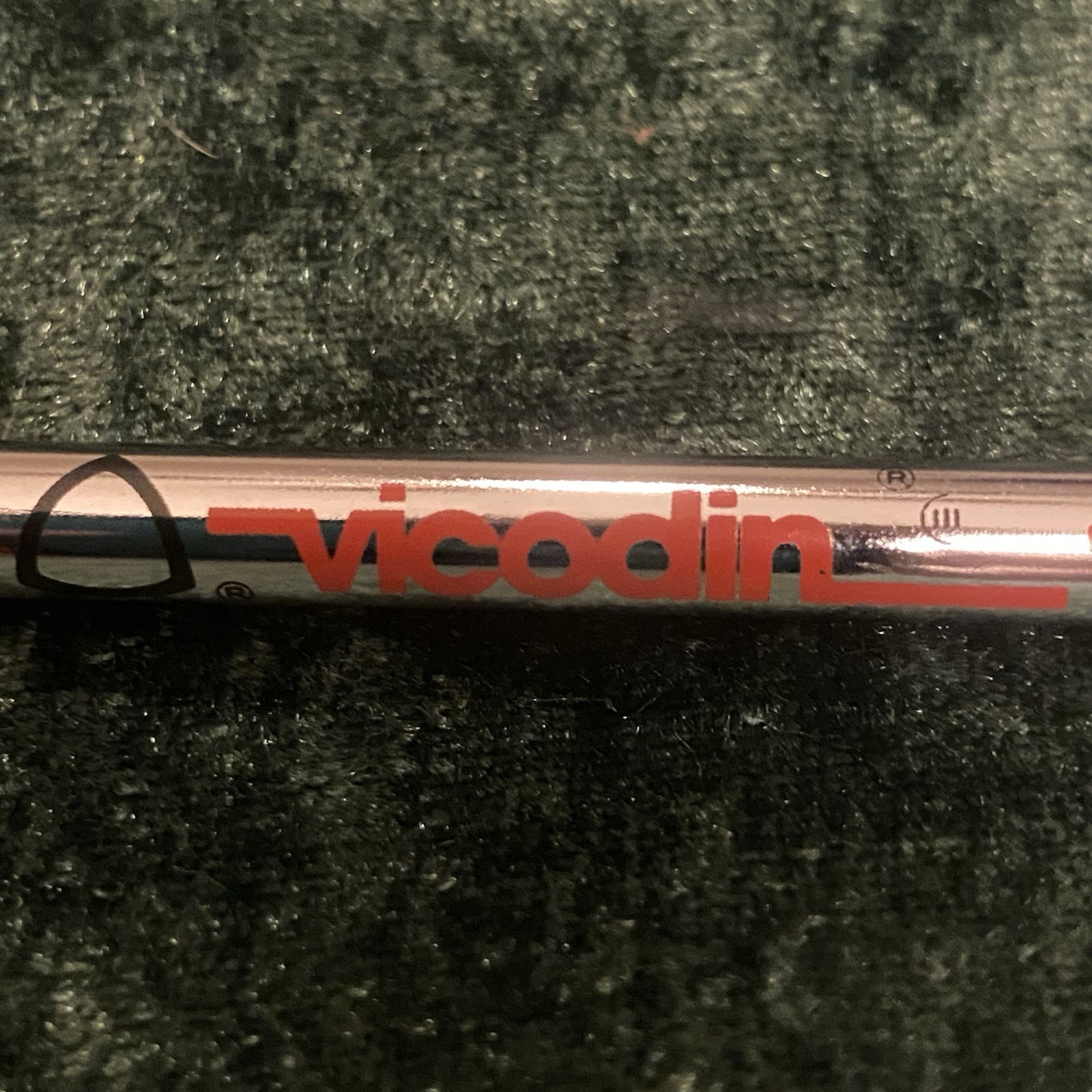Promotional Ballpoint Pen for the Medication Vicodin ES (dry of Ink) Collectable