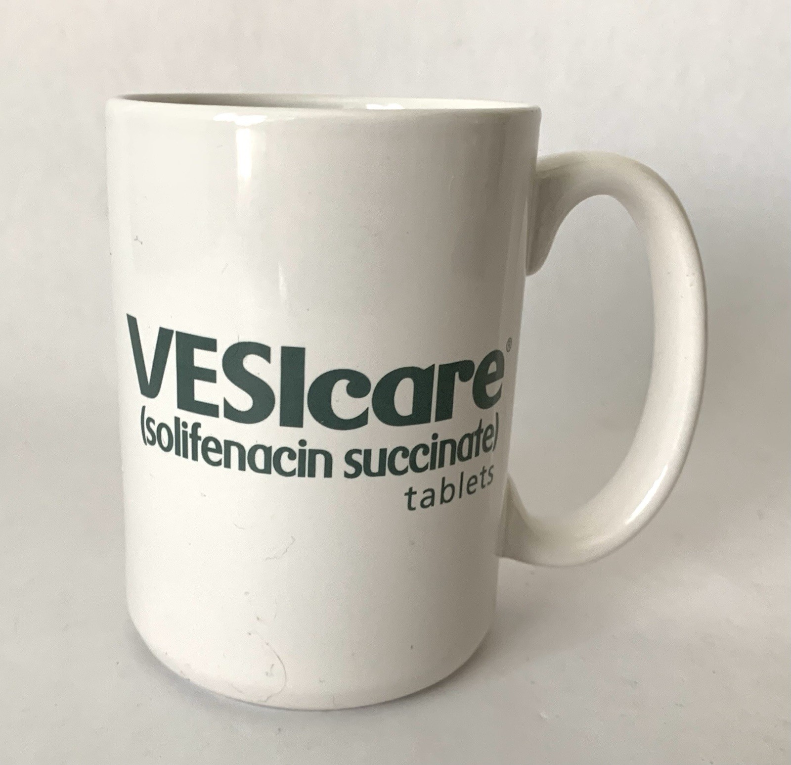 Vesicare Solifenacin Succinate Tablets Advertising Promo Ceramic Coffee Cup Mug