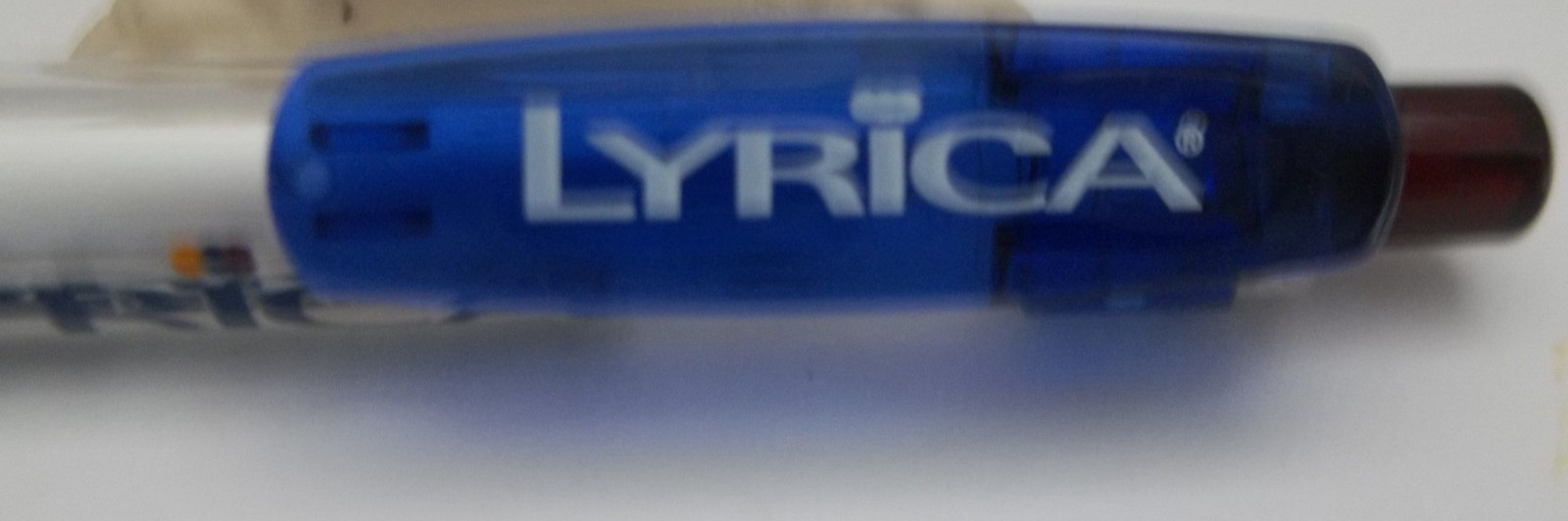 LYRICA Promotional Pen Plastic Medium Weight – Rubberized Grip – Writes