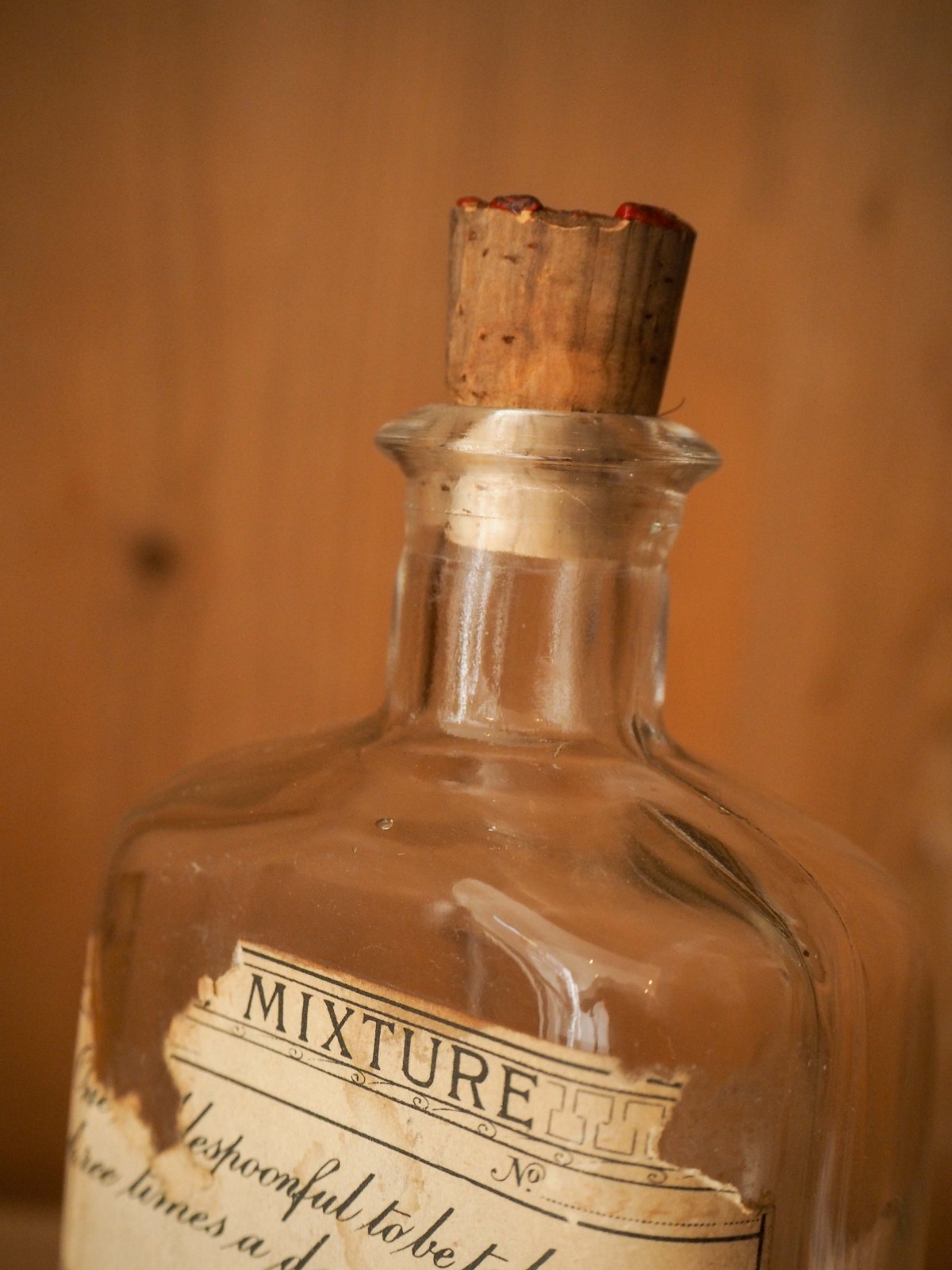 Trio of Vintage / Antique English Apothecary Chemist Bottles (Sold Individually)