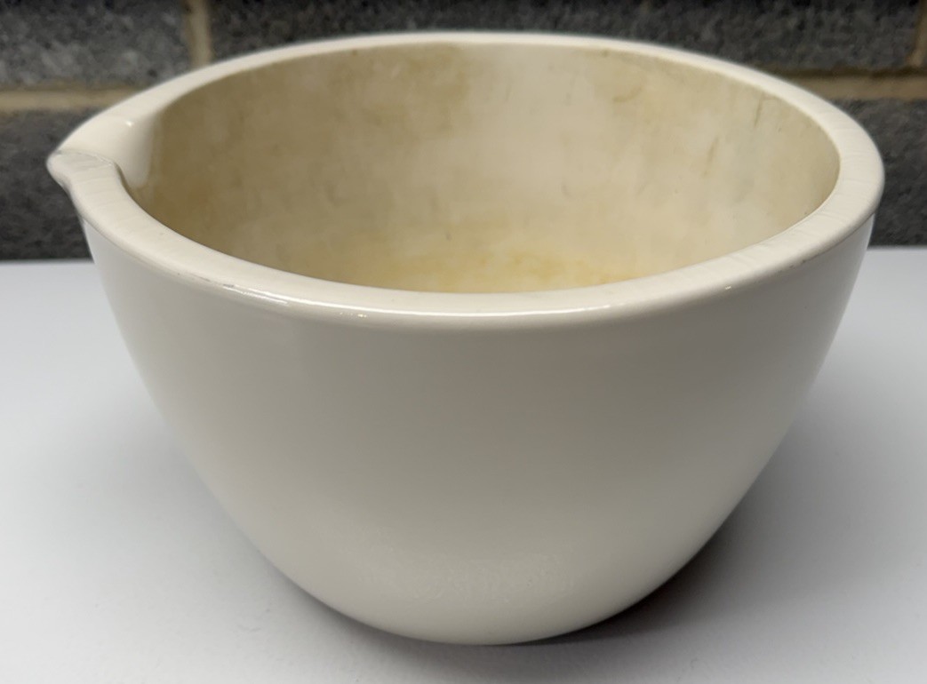Vintage Coors USA Heavy White Porcelain Lab Mortar Apothecary 60328 Older 👀 👀
