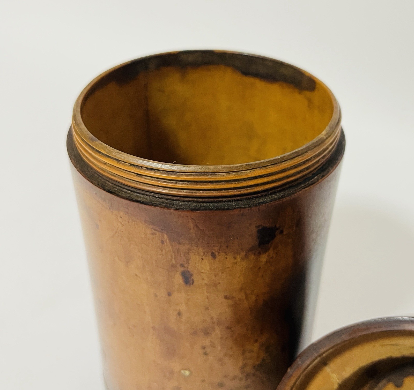 Antique Victorian Apothecary Chemist Turned Wood Sycamore Treen Bottle Holder