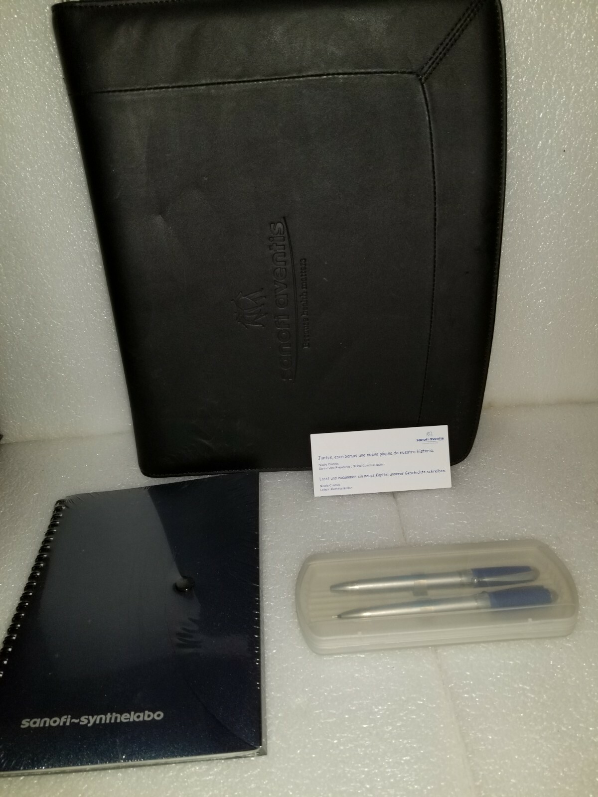 SANOFI AVENTIS COMPANY LAUNCH PEN/PENCIL IN CASE, BINDER, NOTEBOOK REP