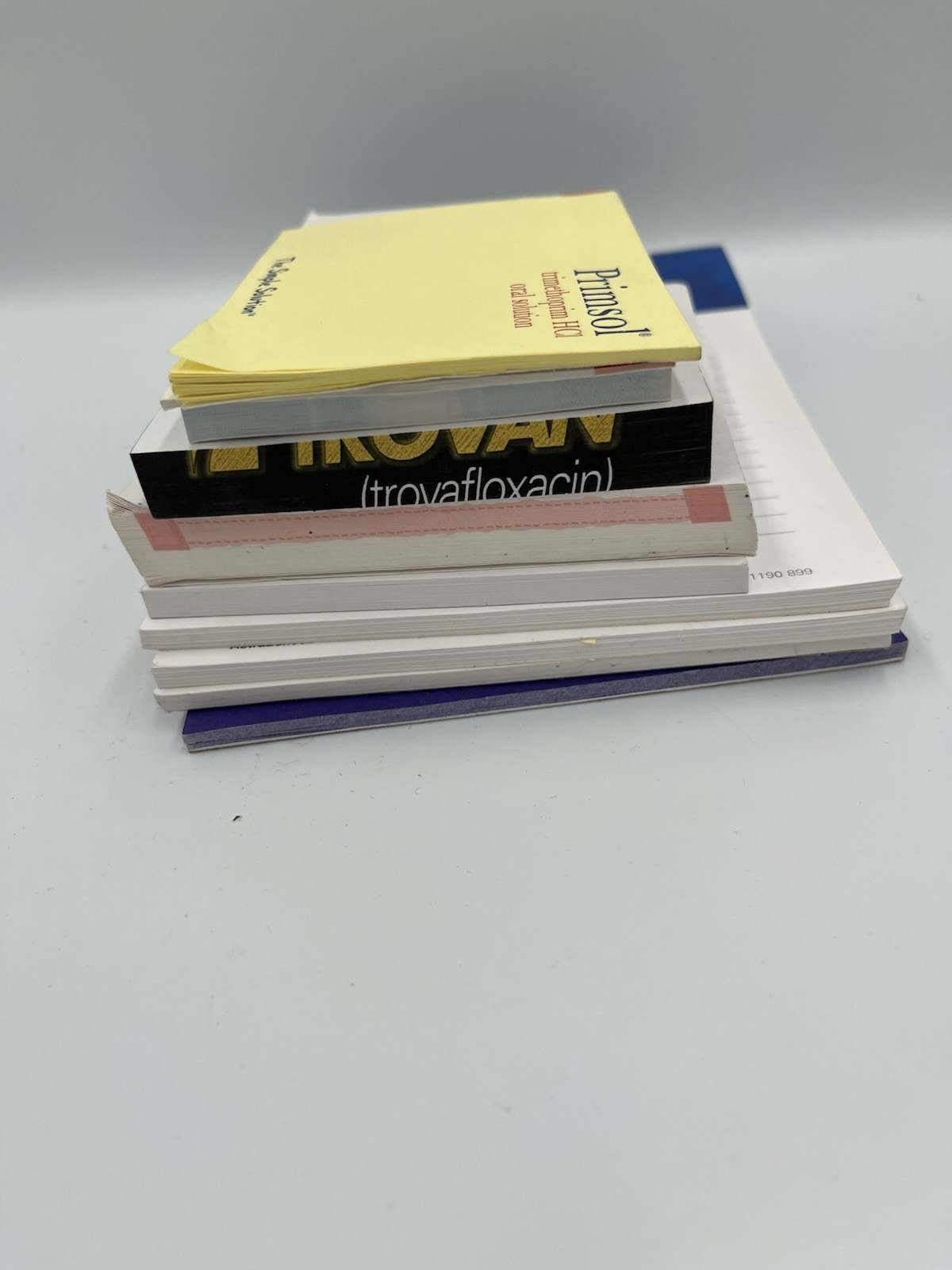 VTG Lot Of 10 Pharma Drug Rep Notepads, Post-It Notes Vioxx Accolate More