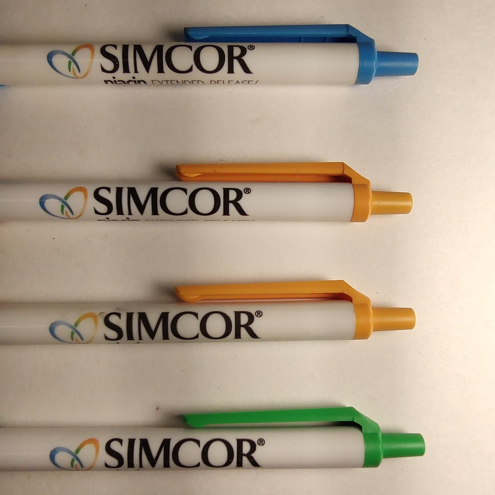 Simcor Drug Rep Pens 4pk Pharmaceutical Bic Pens Black Ink All Work