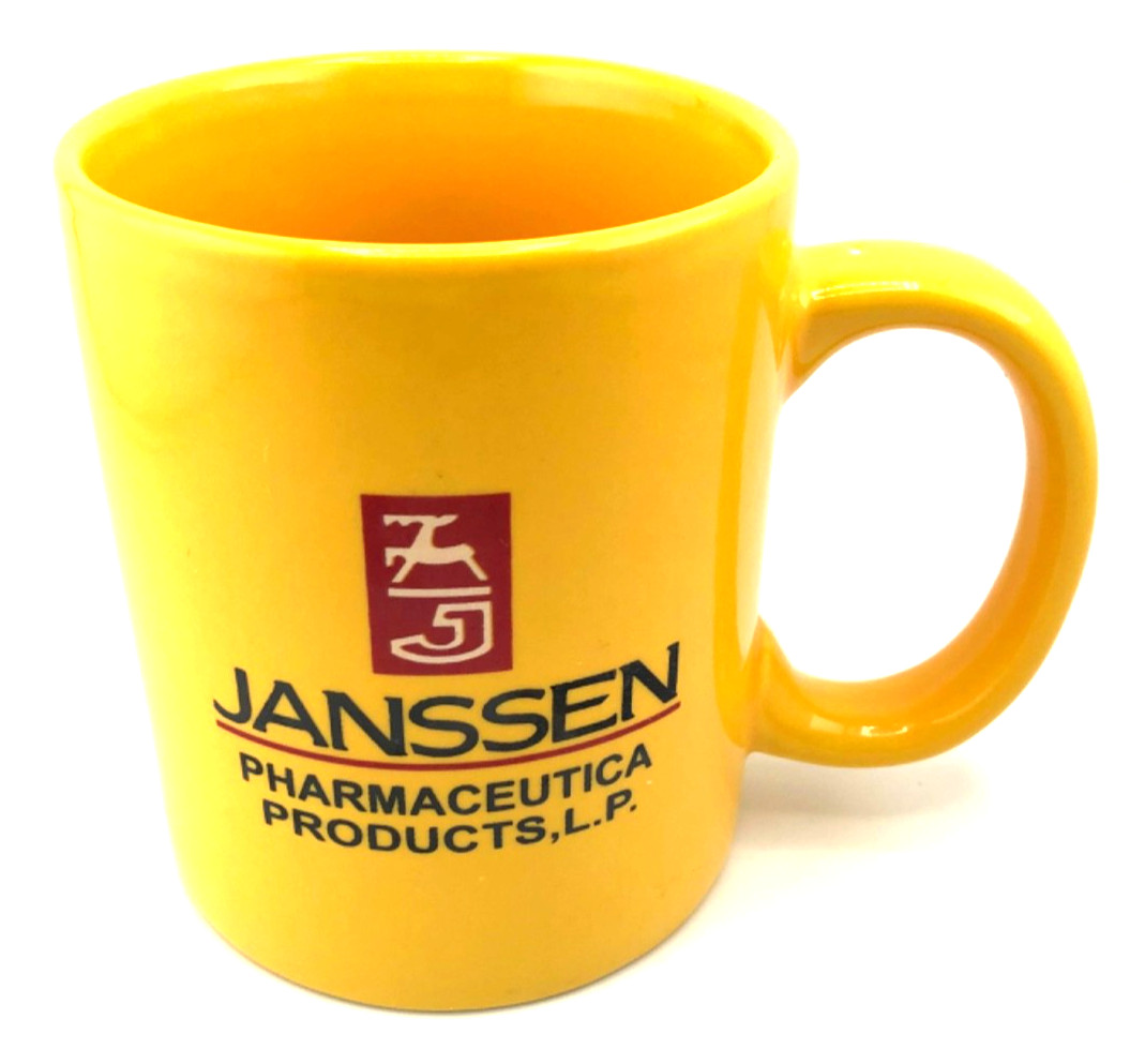Vtg Janssen Pharmaceutical Together RX Drug Rep Promo Merch Coffee Mug NWOB HTF