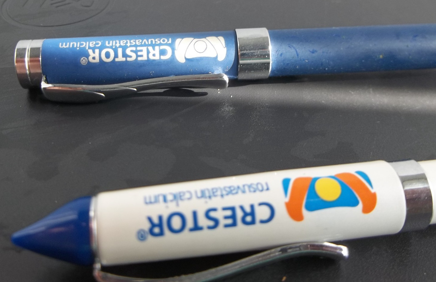 Lot of 2 Crestor Pharmaceutical Promo Pens – Drug Rep Advertising Rosuvastatin