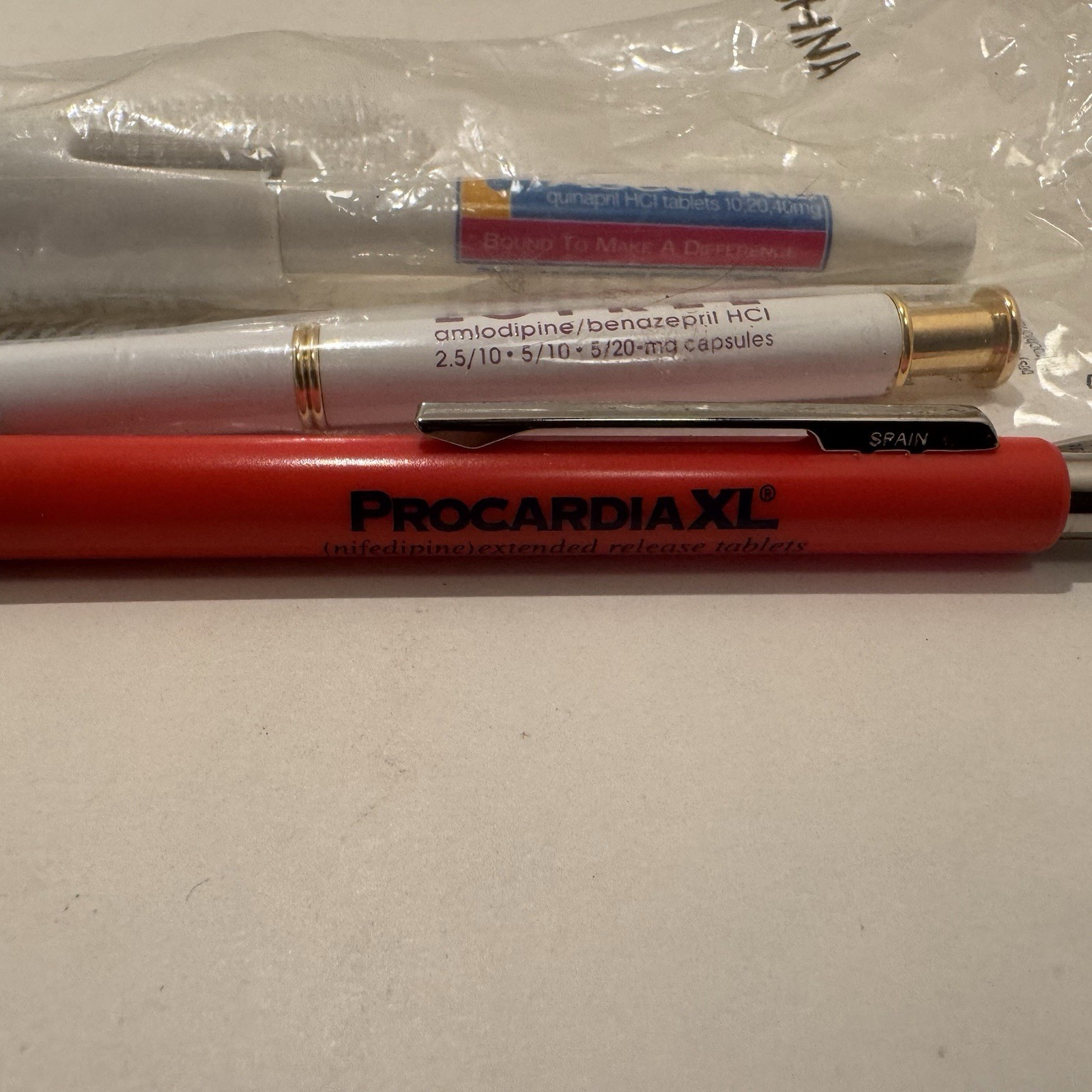 Pharmaceutical Promo Pens Procardia Lotrel Accupril