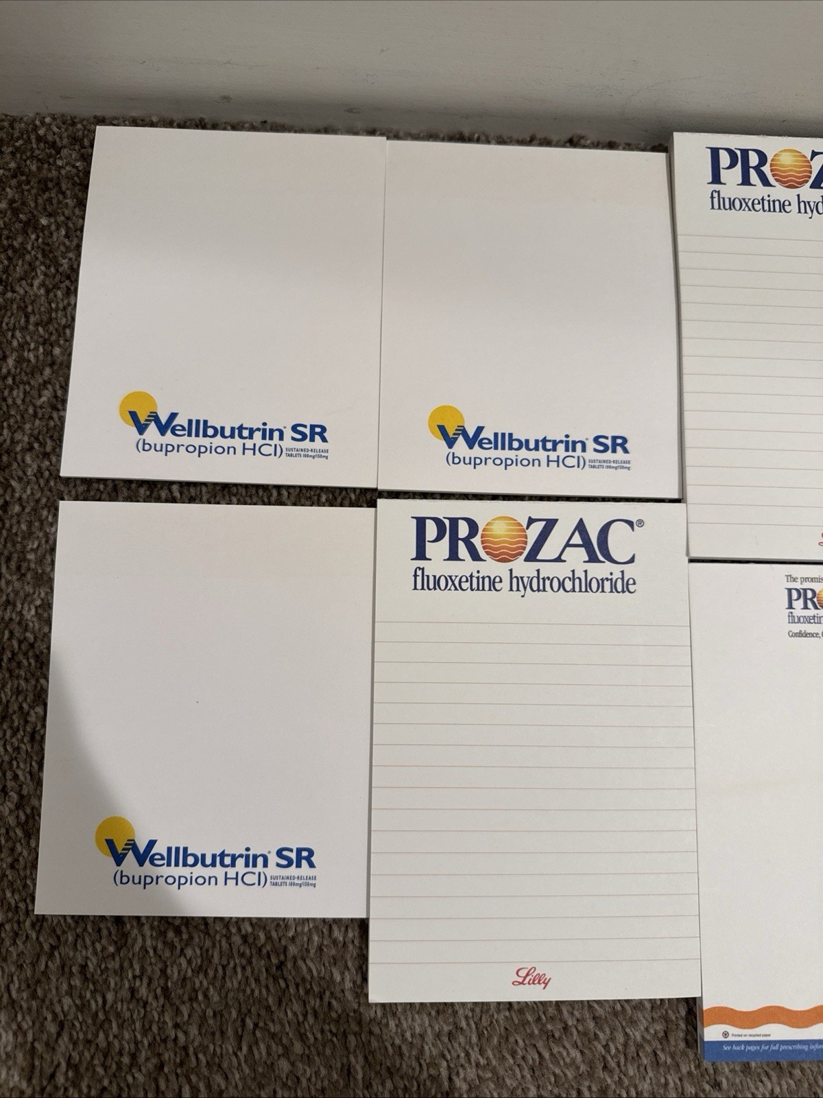 7 Drug Rep Medical Notepads Pharmaceutical Collectible Note Pads