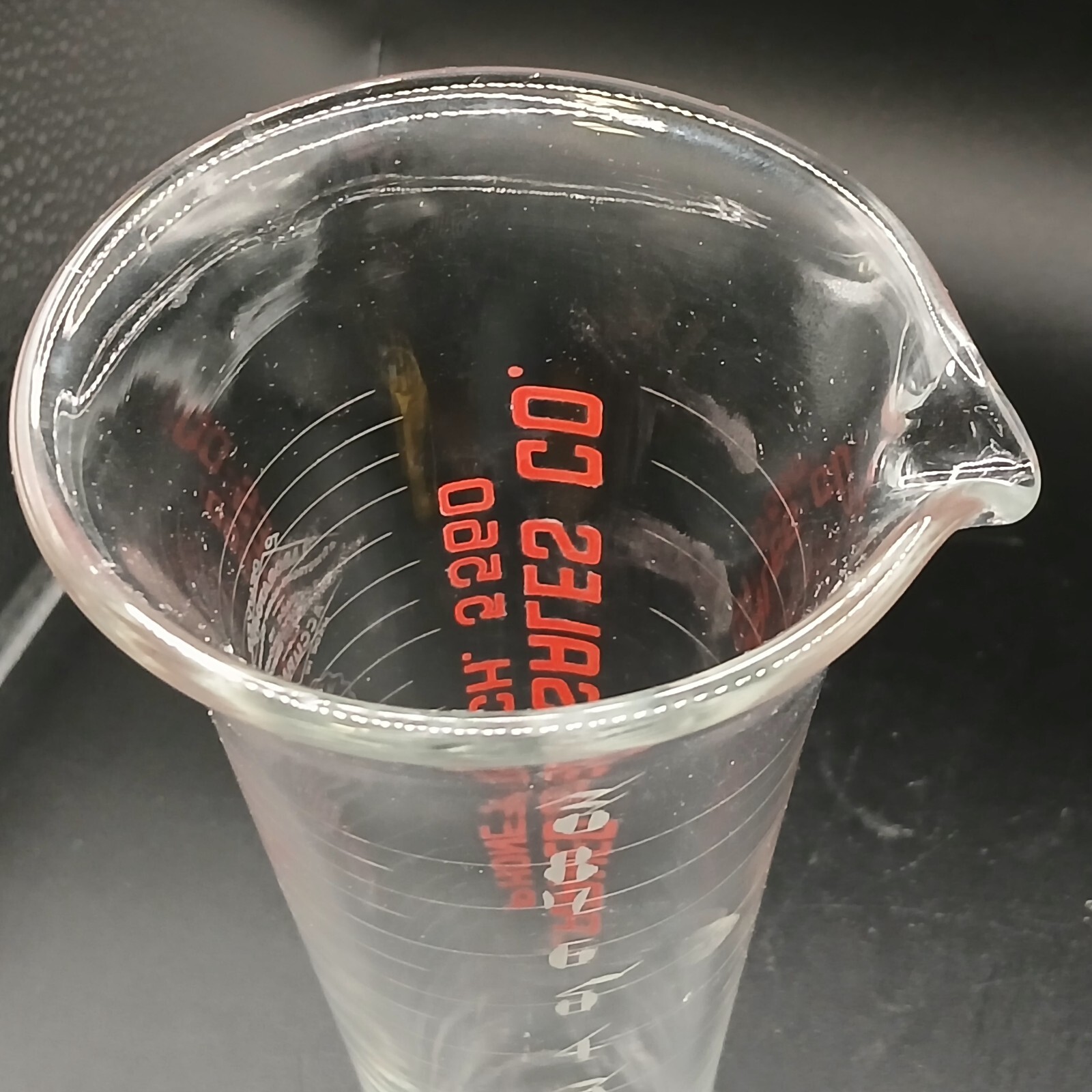 Vintage Advertising Apothacary 8 0z Glass Etched Laboratory Beaker-Larned Sales