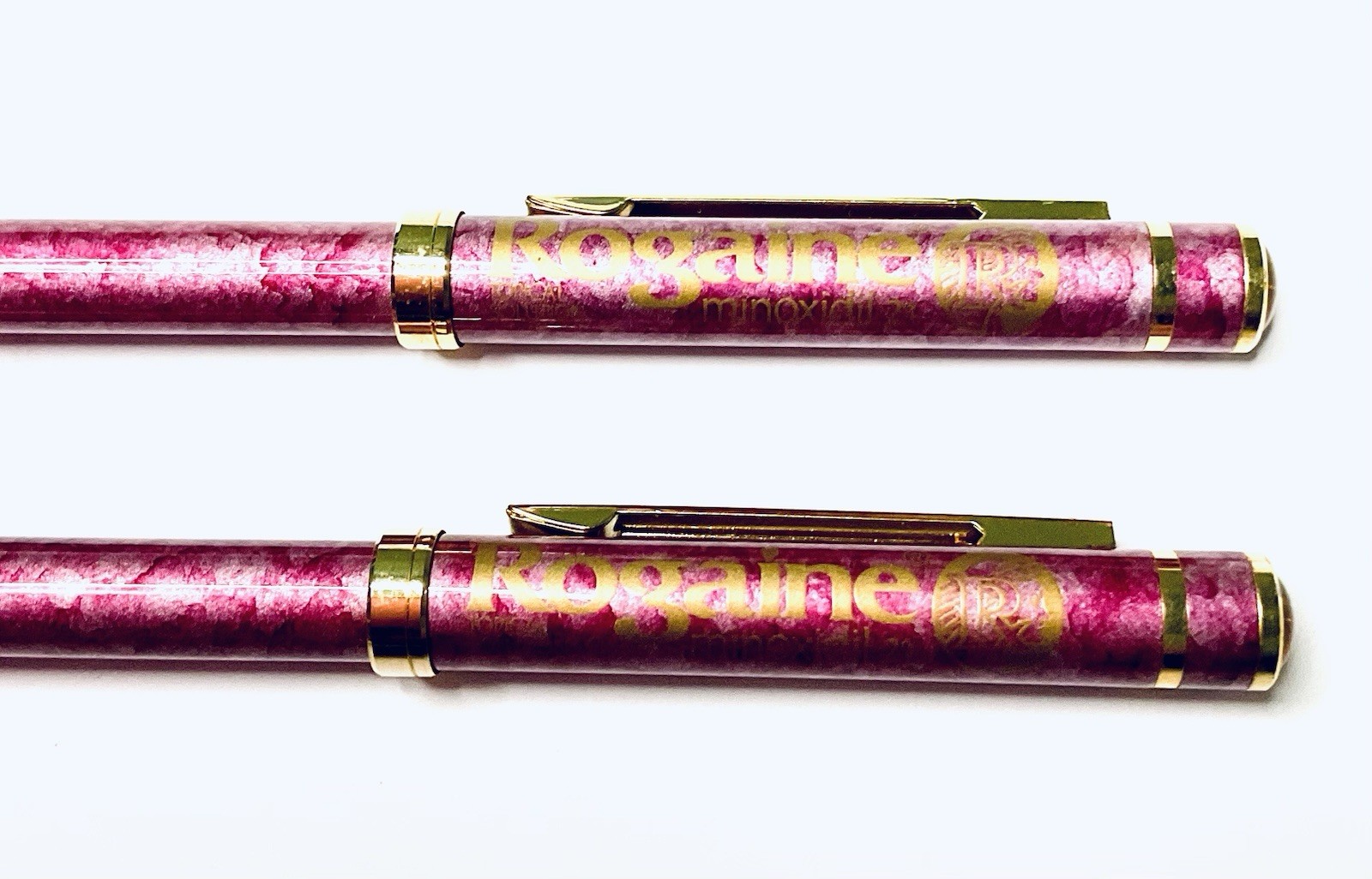 ROGAINE PHARMACEUTICAL REP PEN (2) RETRACTABLE REFILLABLE METALLIC