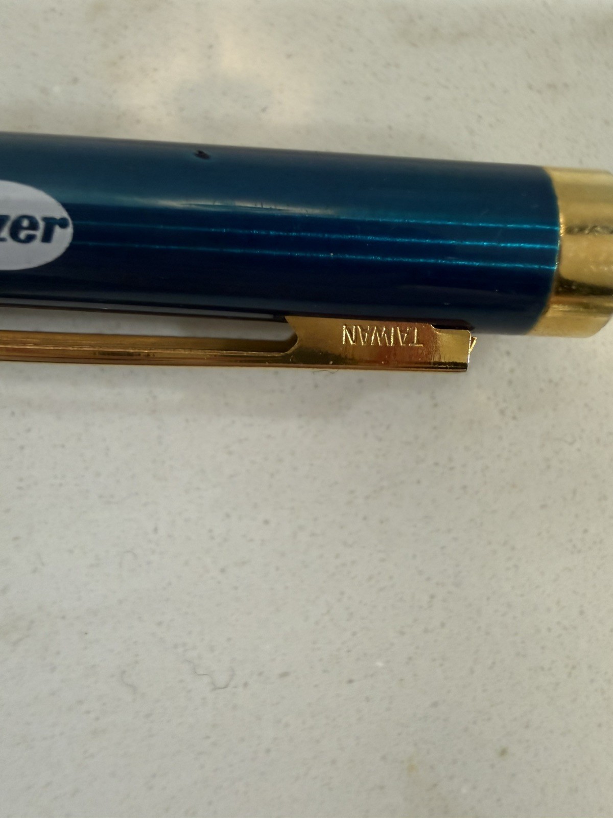 Vintage ZOLOFT Drug Rep Doctors Pharmaceutical Promo Blue Heavy Metal Pen