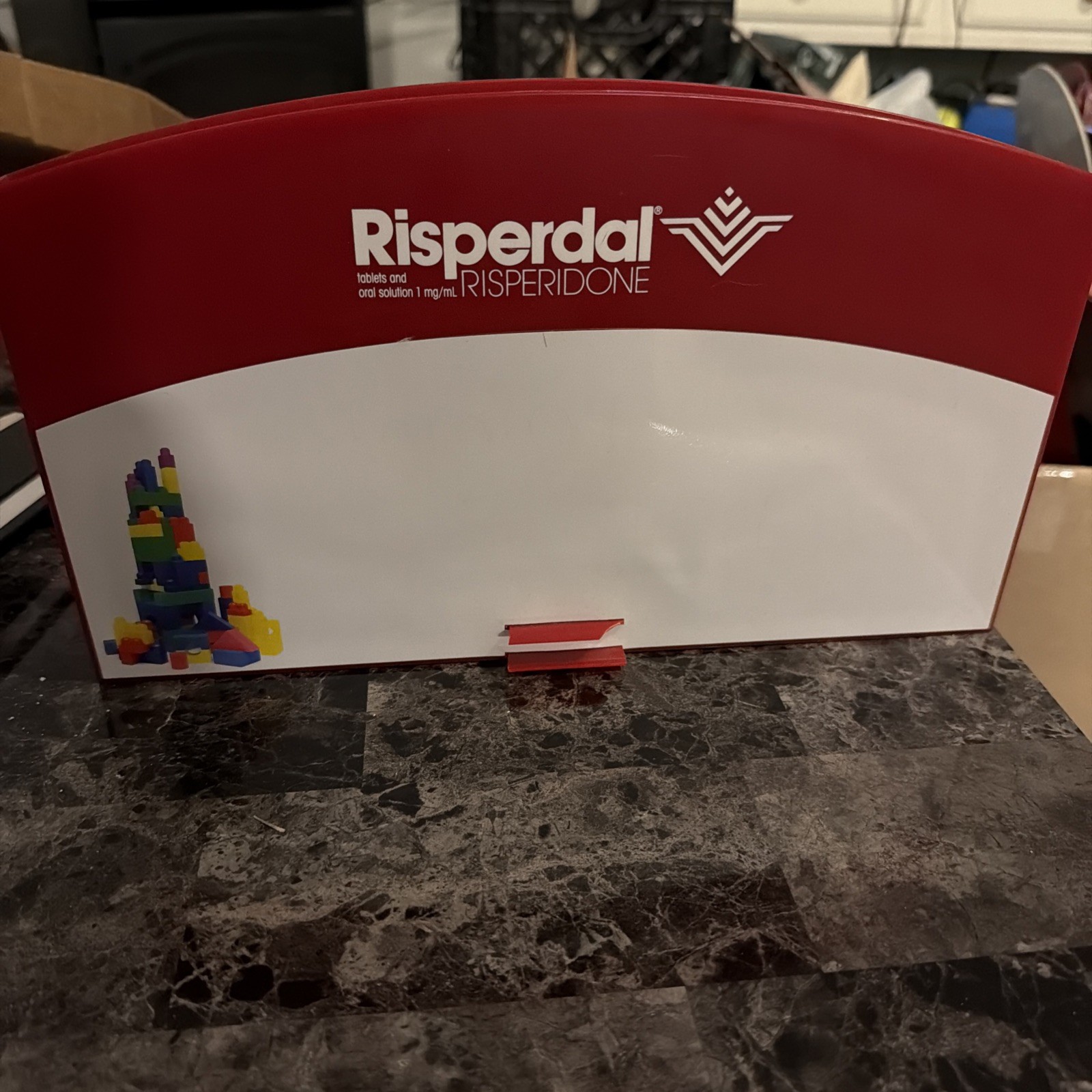 Risperdal Magnetic File Holder Drug Rep Promo 2000s