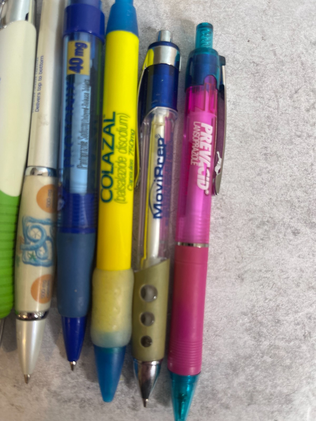 Nine Pharmaceutical Collectible Pen Lot Of 9 Pharma Drug Rep Lipitor prevacid