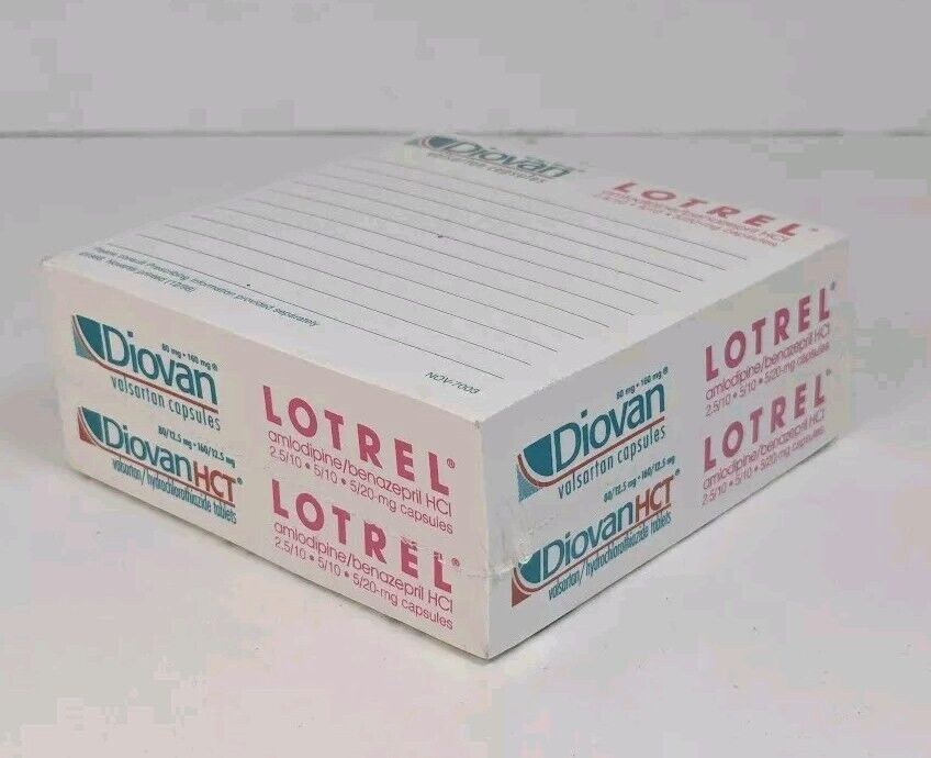 Diovan Lotrel Advertising Pharmaceutical Drug Rep Post-it Brand Note Pad Sealed