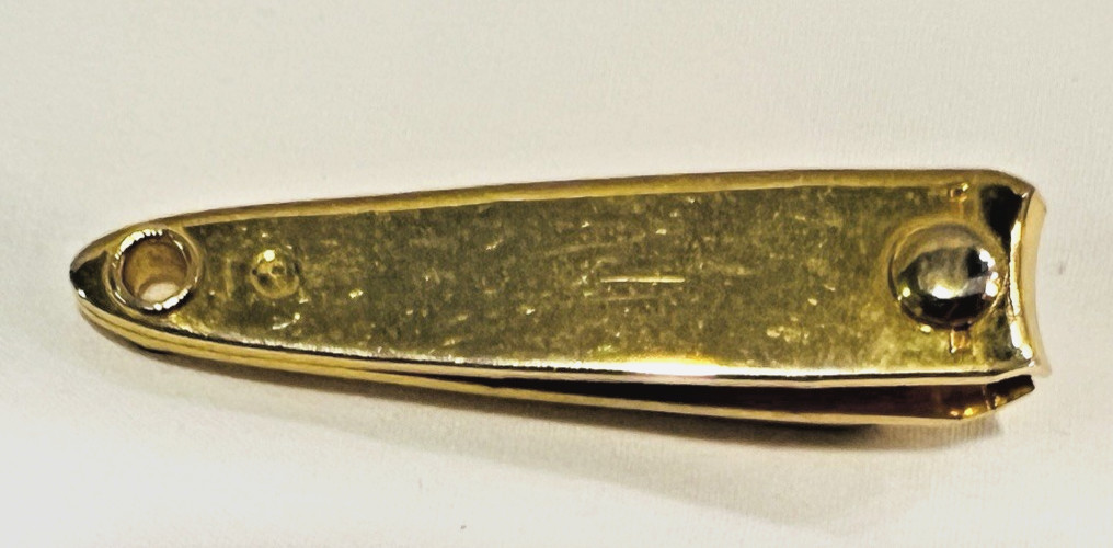 Vtg Pharmaceutical Advertising Promo IMODIUM Nail Clippers Gold Tone USA Made