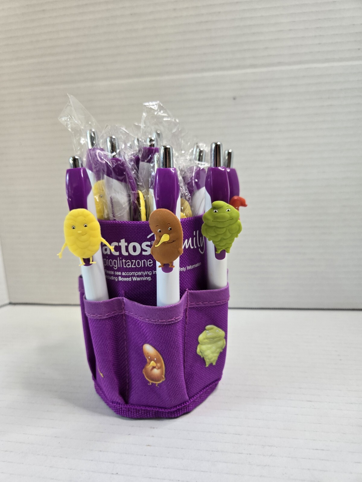 Vintage Actos Pharmaceutical Rep Advertising Pens Pen Holder