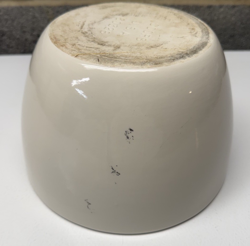 Vintage Coors USA Heavy White Porcelain Lab Mortar Apothecary 60328 Older 👀 👀