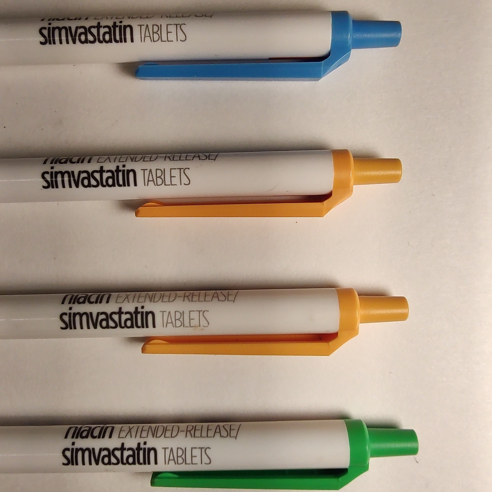Simcor Drug Rep Pens 4pk Pharmaceutical Bic Pens Black Ink All Work