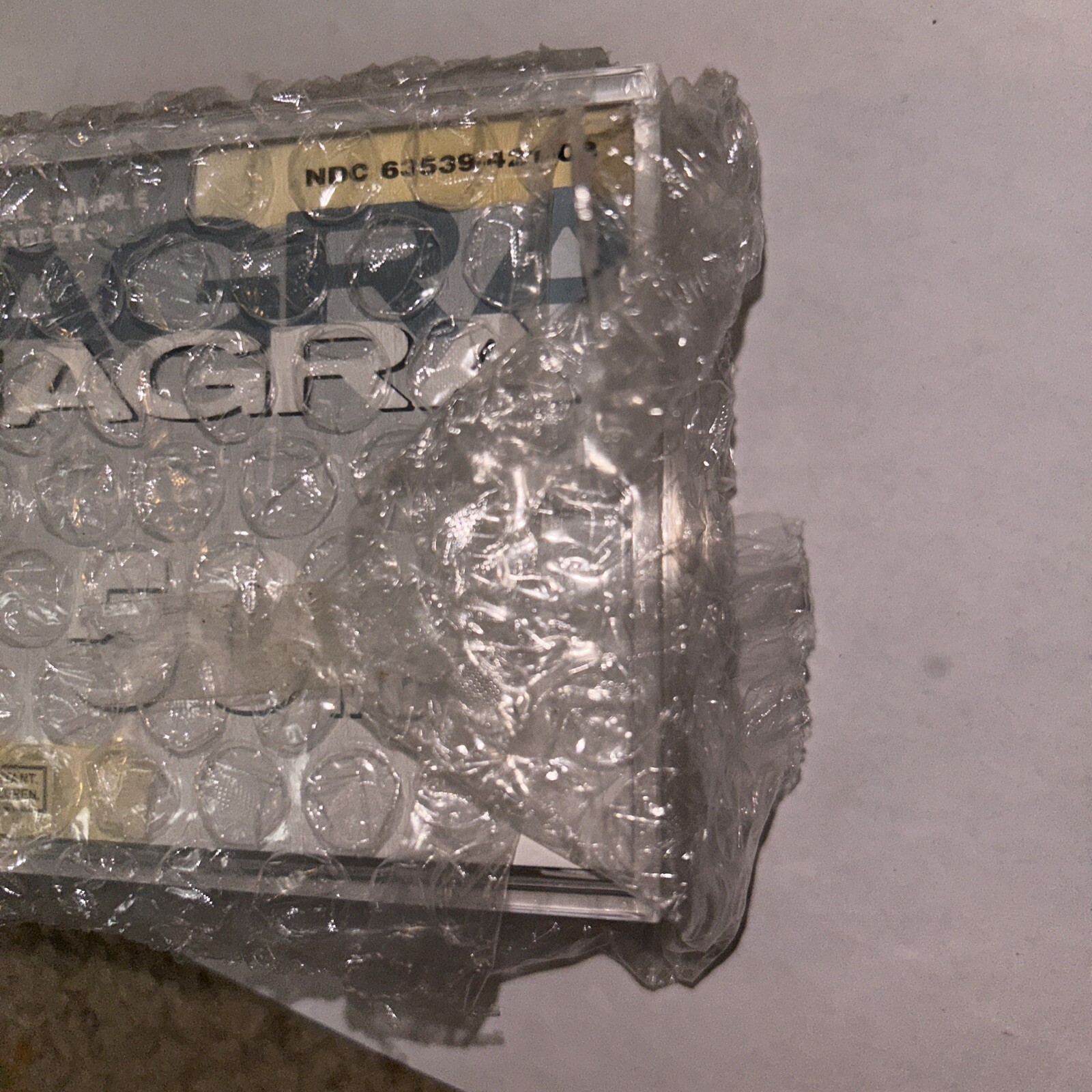 Vintage Viagra Paperweight in Original Box Blue Pill Gag Gift Drug Rep Pfizer