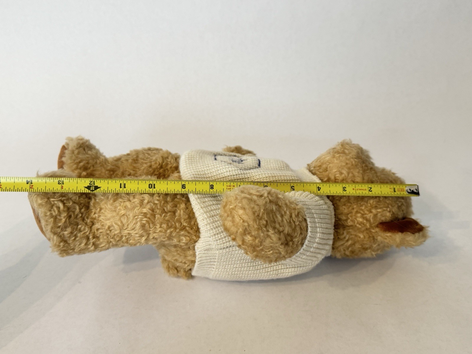 Vintage Roche Pharmaceutical Merch Advertising Teddy Bear Plush Sweater 14” 2000