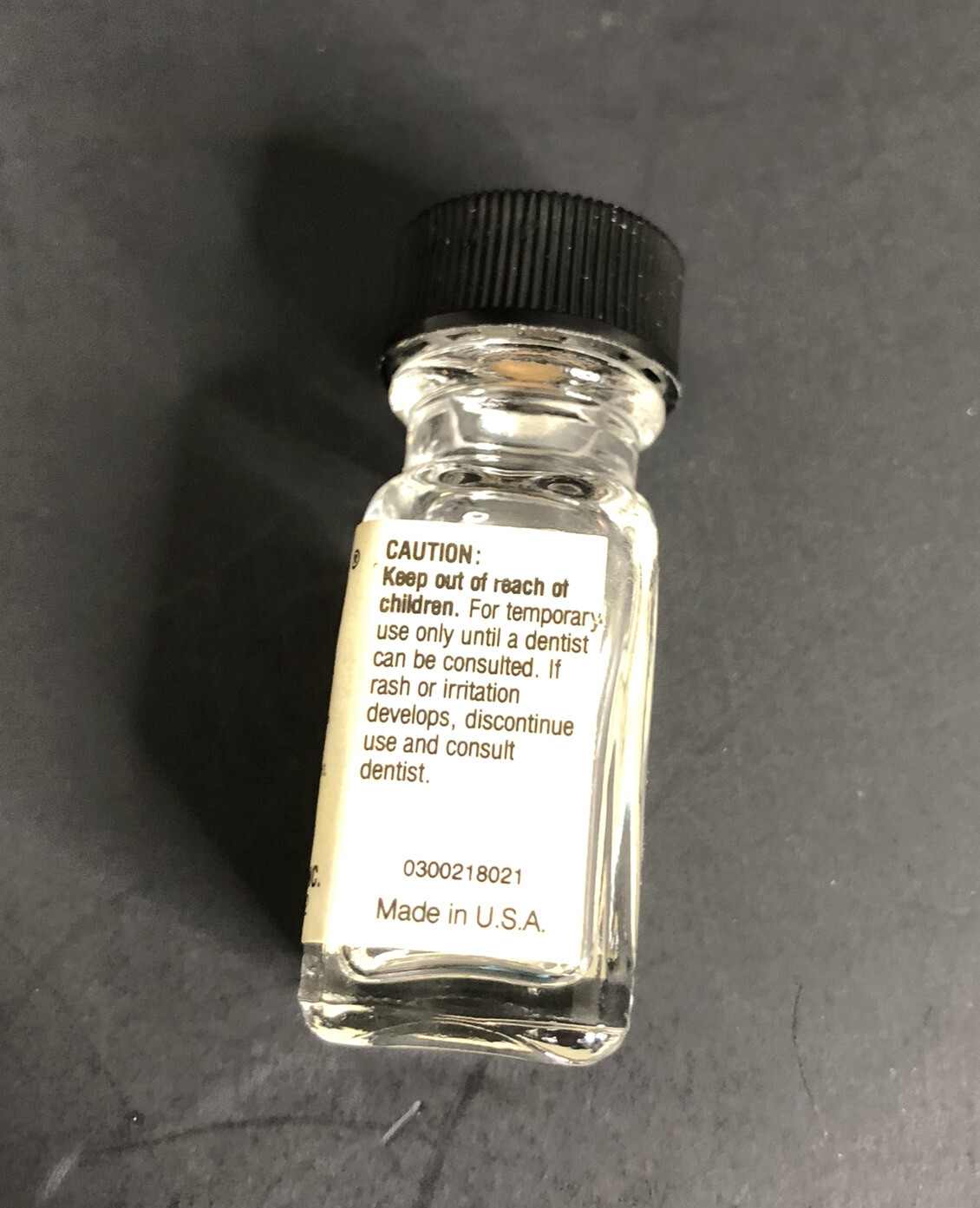 Vintage Jiffy Toothache Drops Medicine Bottle with Box and Cotton Pellets EMPTY