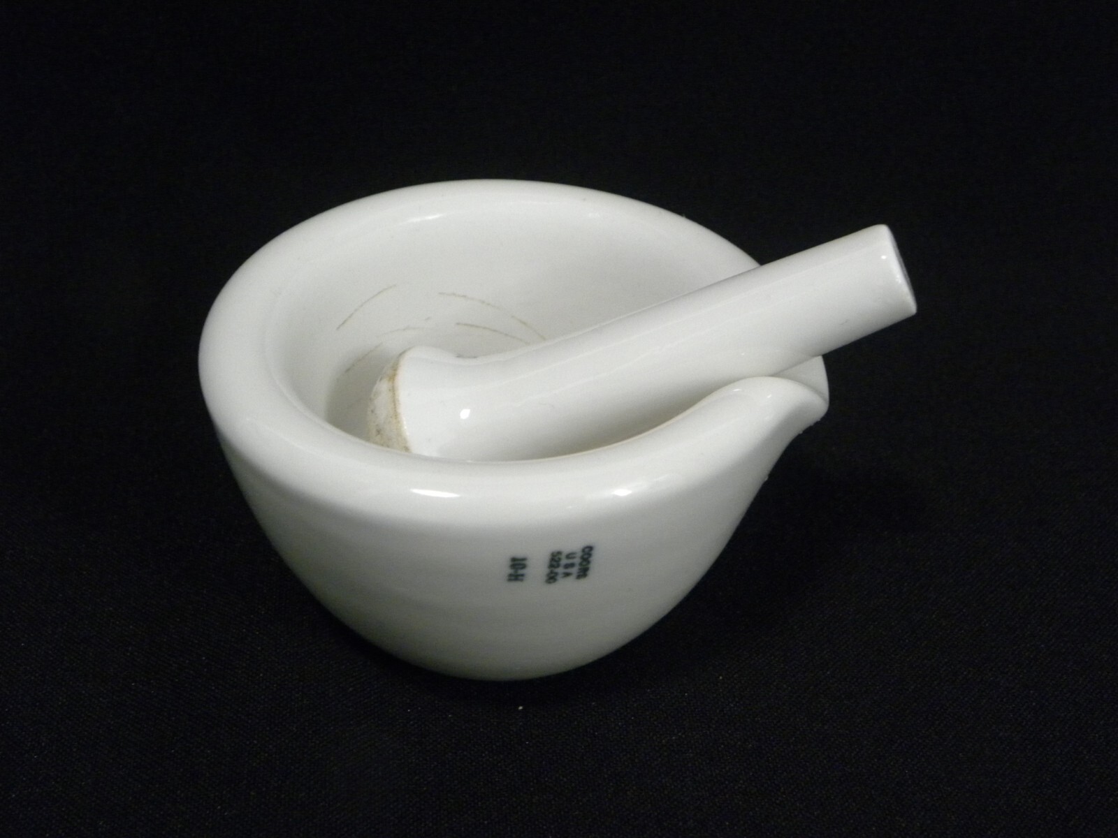 Vintage Used Coors USA Lab Mortar 522-00 and Pestle 000 Set, #2