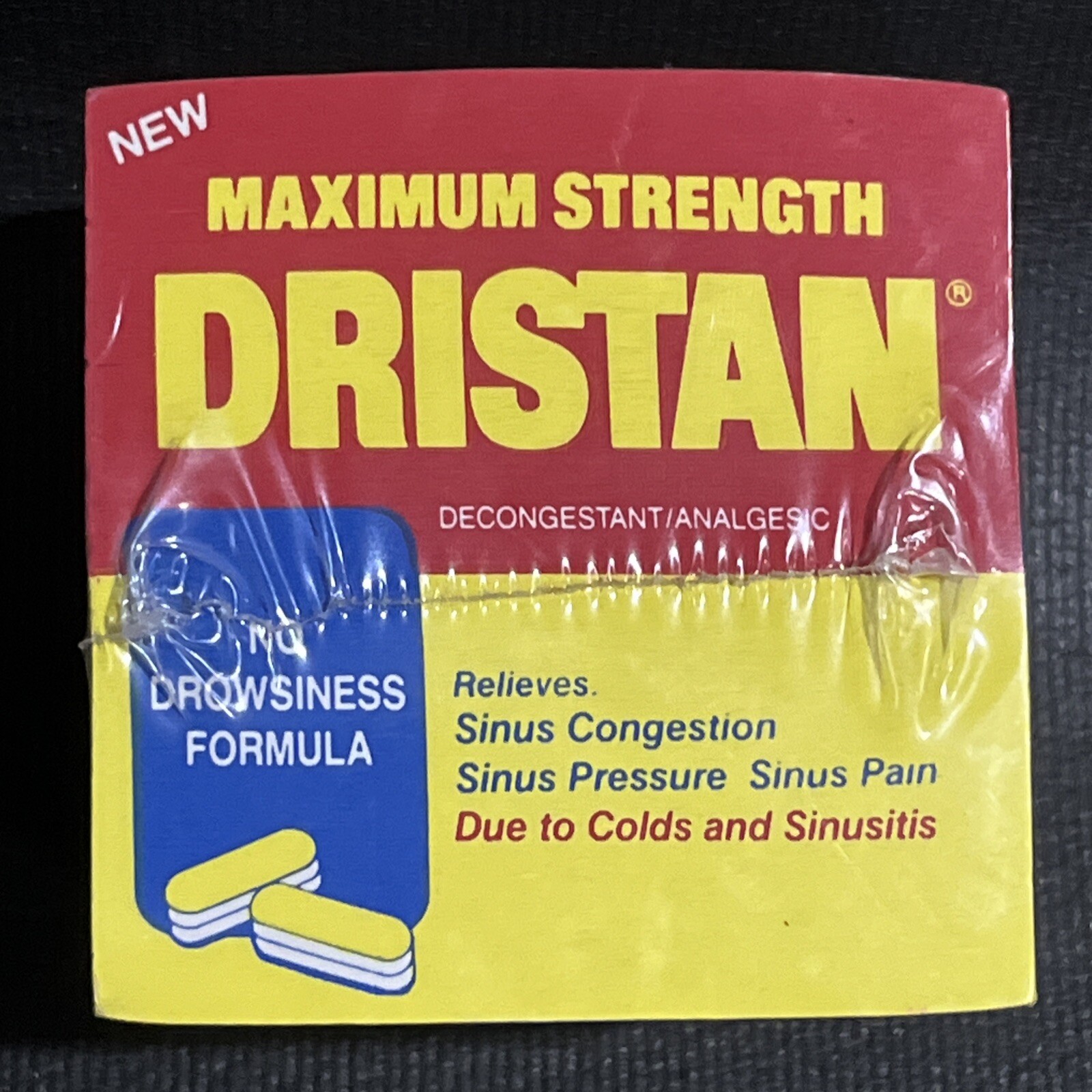 Sticky Note Pad Dristan Decongestant Analgesic Pharmaceutical Drug Rep Promo NEW