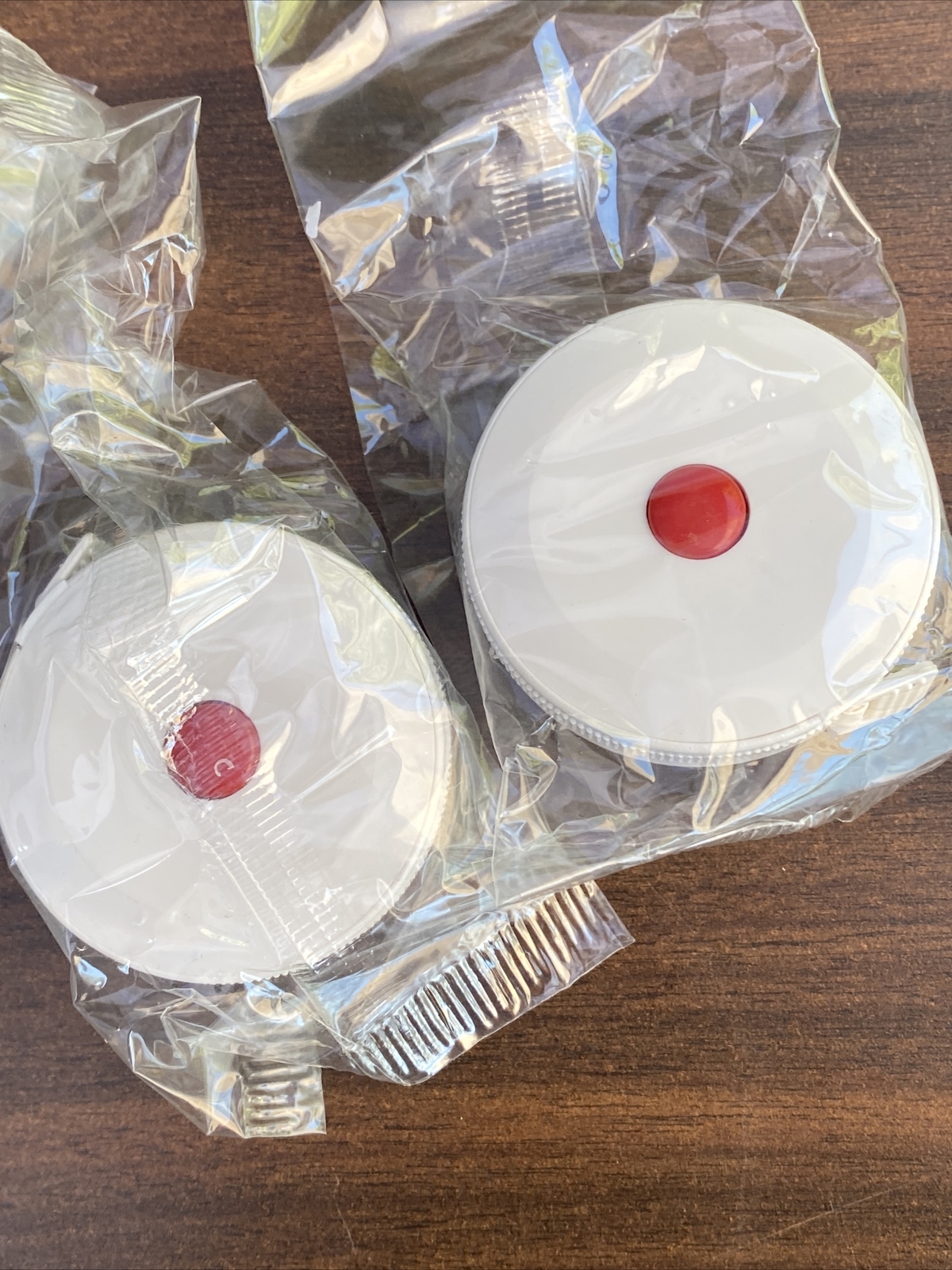 Lot Of 2 VINTAGE ECLECTIC RETRACTABLE ROUND POCKET RULER – NEW OLD STOCK