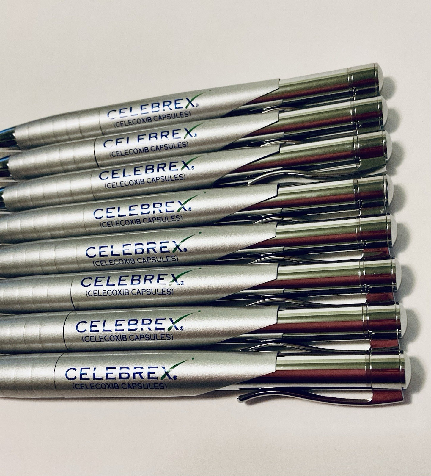 BEXTRA CELEBREX PHARMACEUTICAL REP PEN METAL RETRACTABLE REFILLABLE LOT OF 8