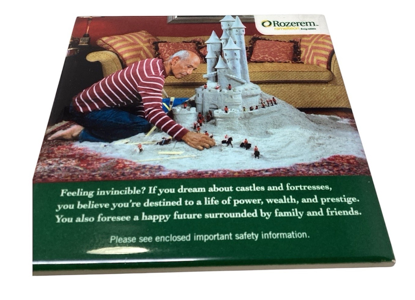 Rozerem Drug Rep Pharmaceutical Promo Advertising Set Drink Coasters 4”x4”