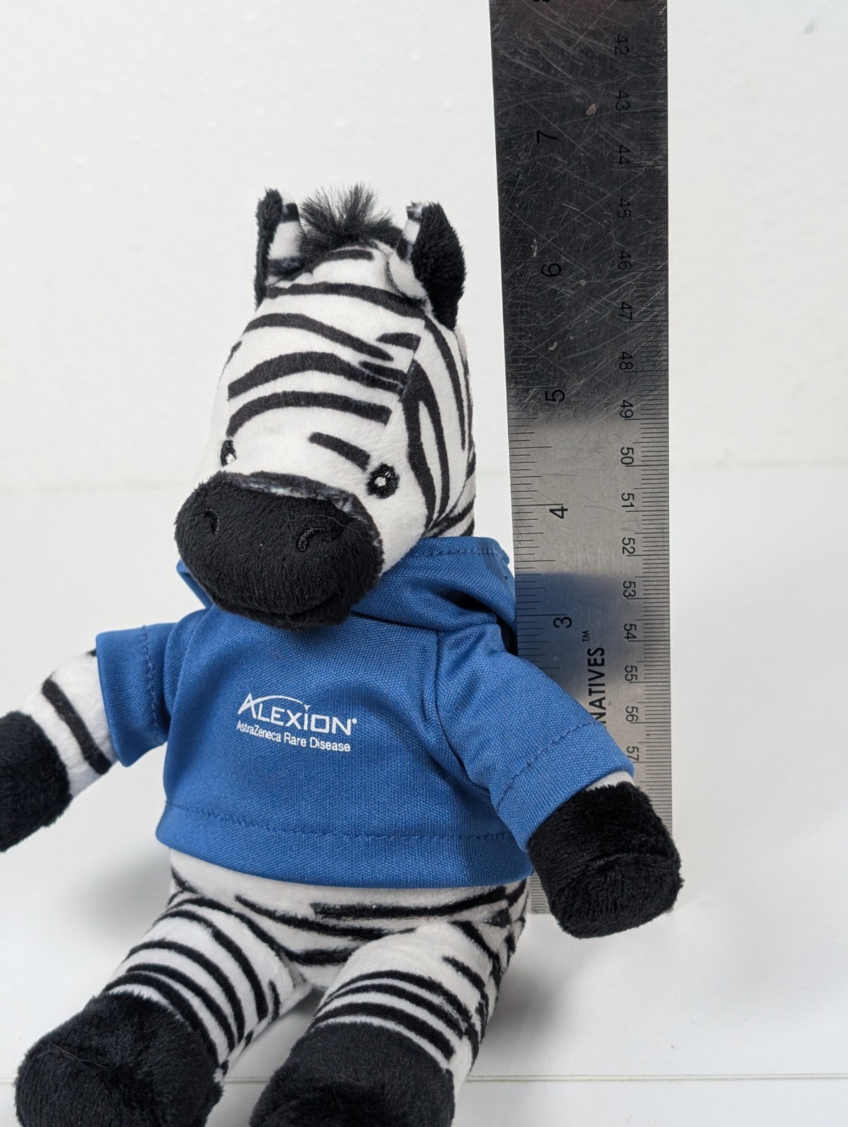 Vtg Pharma Promo Zebra Plush Advertising Drug Rep Alexion AstraZeneca RARE