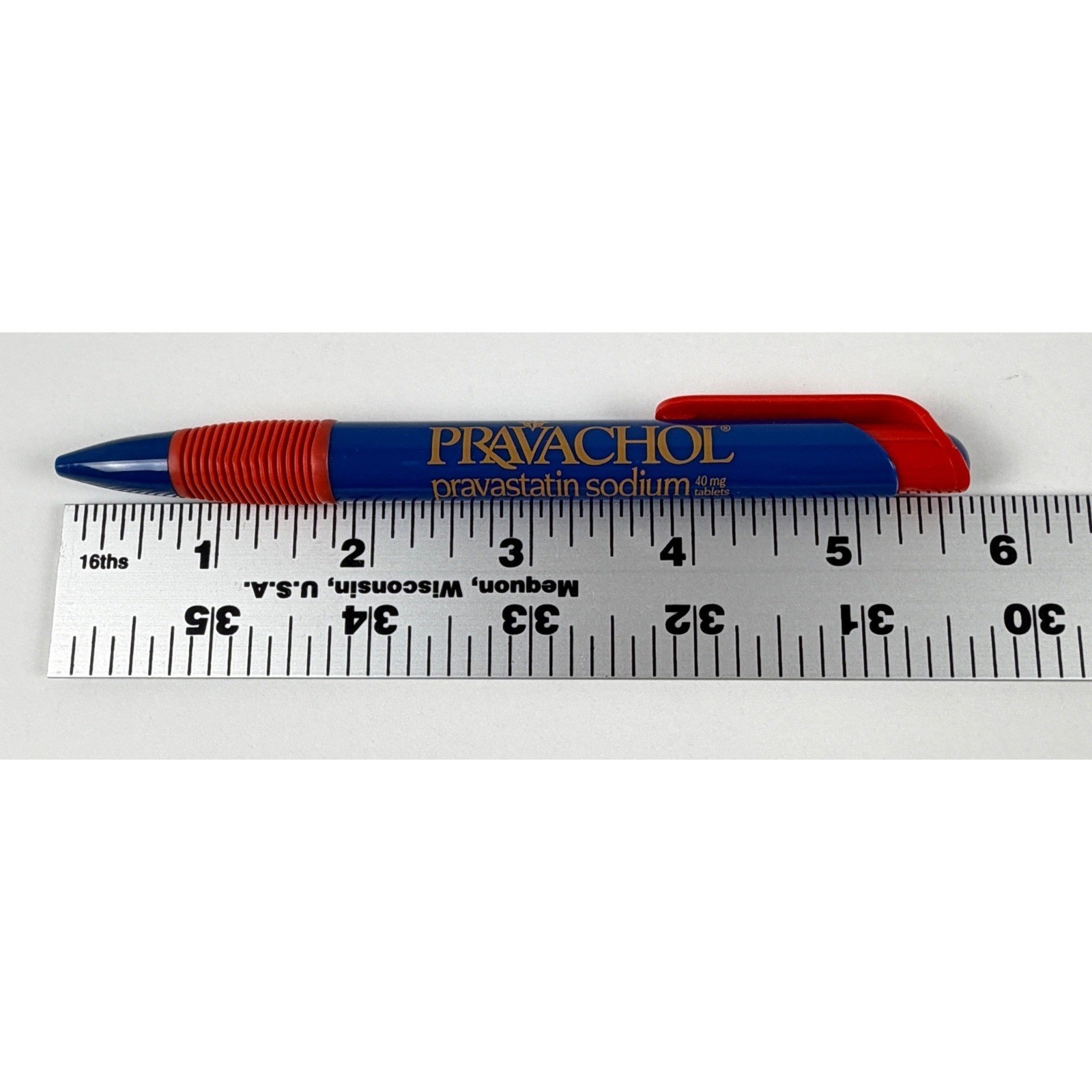 Pravachol Blue Red Pharma Promo Pen Drug Rep Advertising