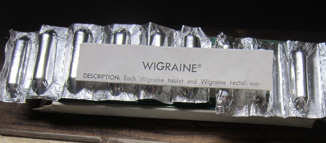 Vintage Organon Inc. Wigraine Suppositories – Ergotamine Ergot Gynergen