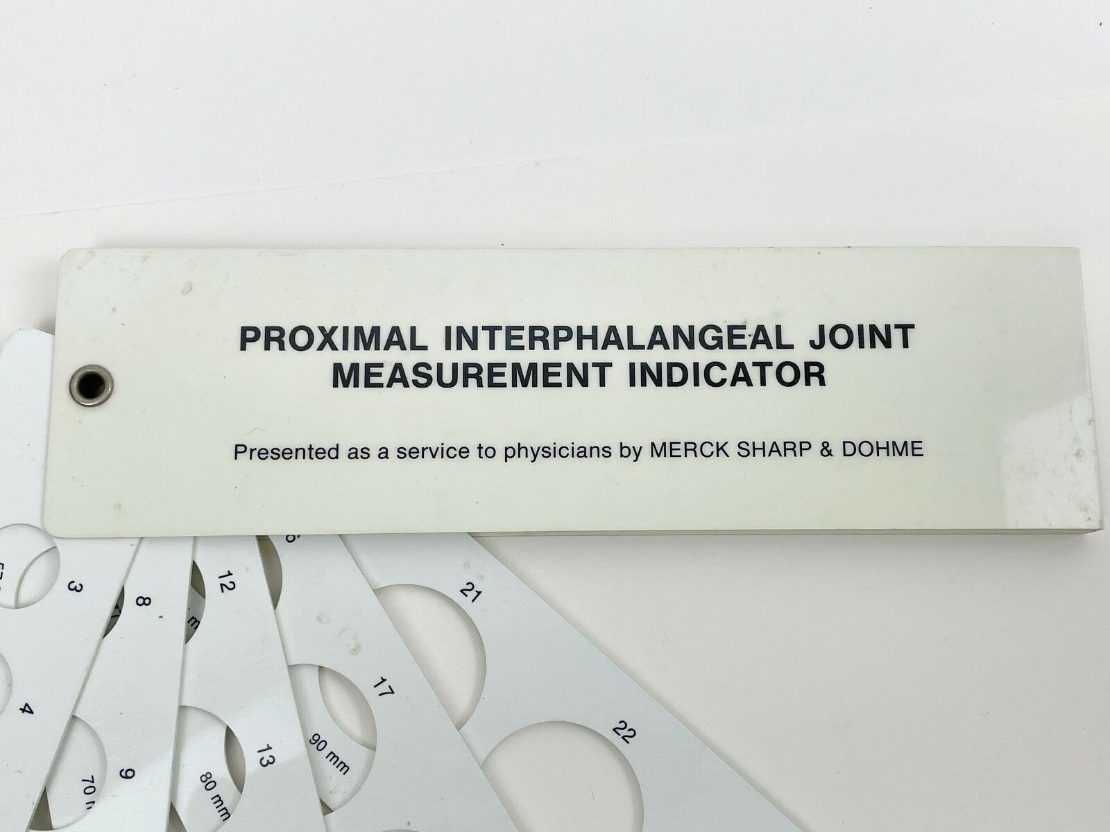 INDOCIN – PROXIMAL INTERPHALANGEAL JOINT MEASUREMENT INDICATOR – MERCK
