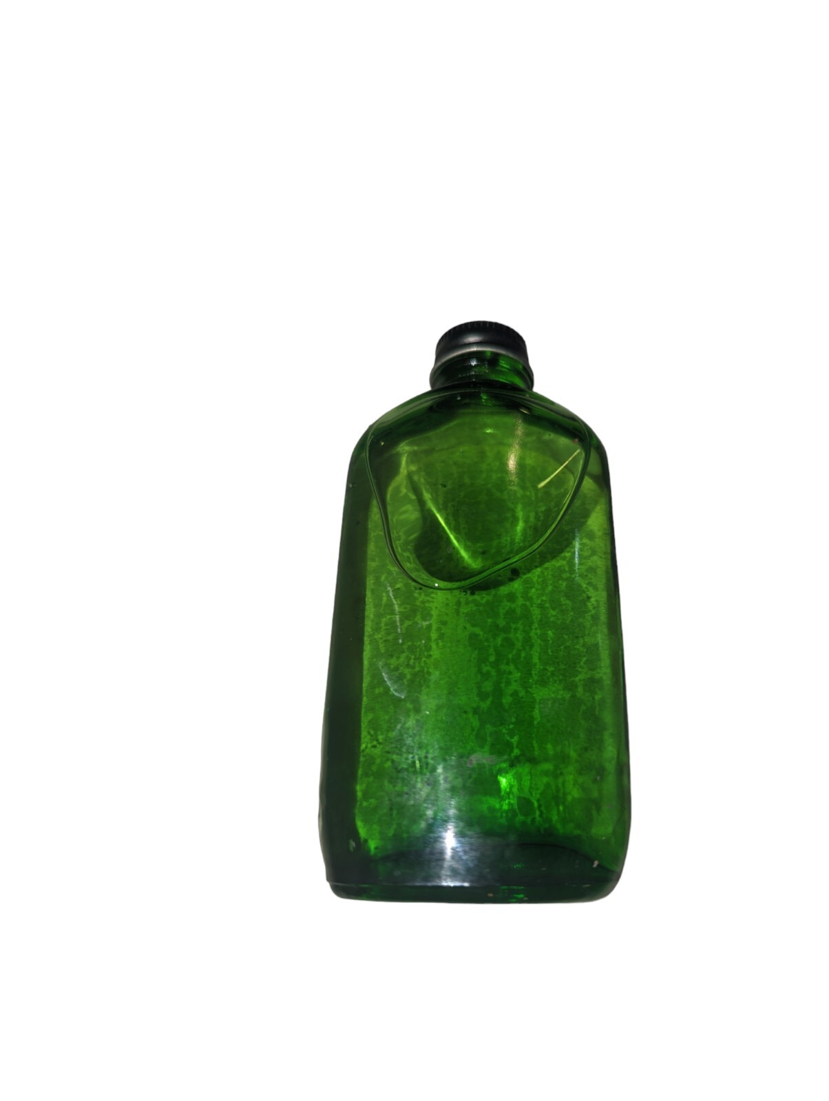 Vintage McKesson Castor Oil Bottle 4oz Full Green Bottle