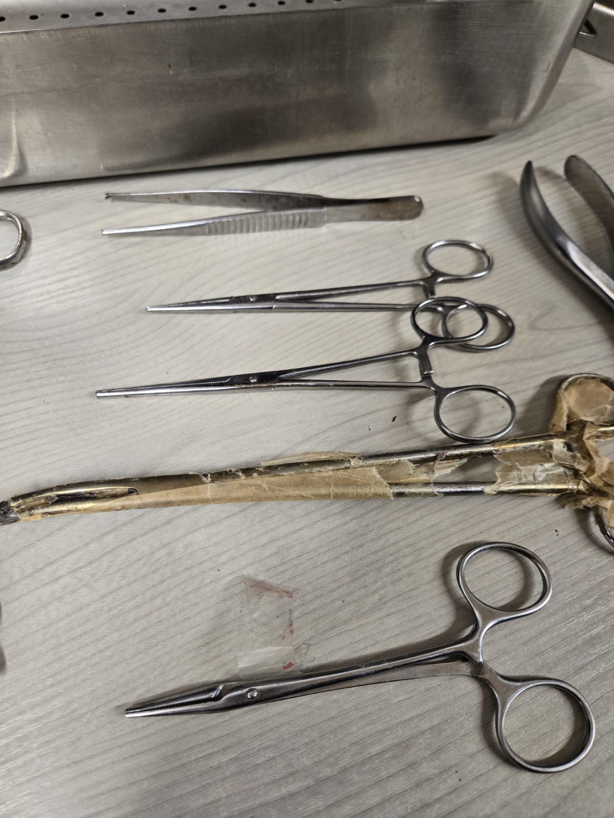 Vintage USSR Surgical Instruments Set w/ Sterilization Tray Soviet Medical Tool