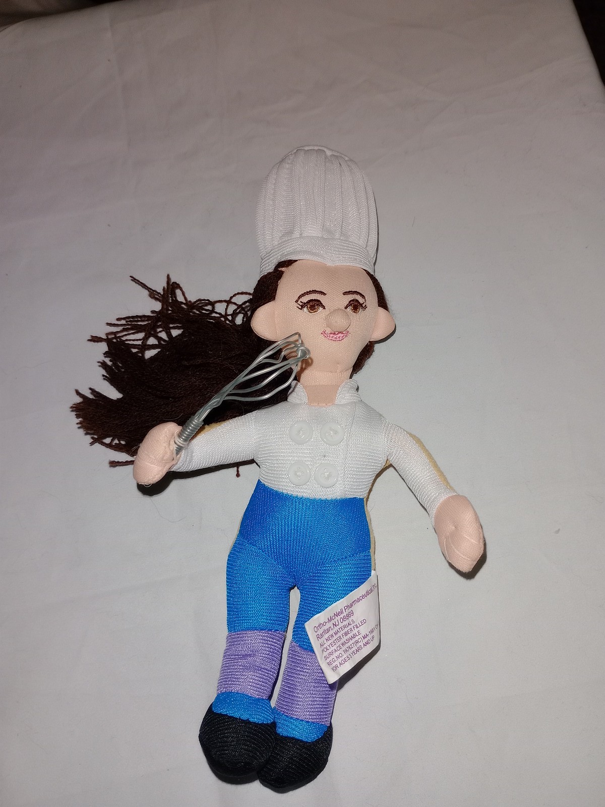 Ultracet Promotional Chef Plush Doll with Whisk Pharmaceutical Promo Toy