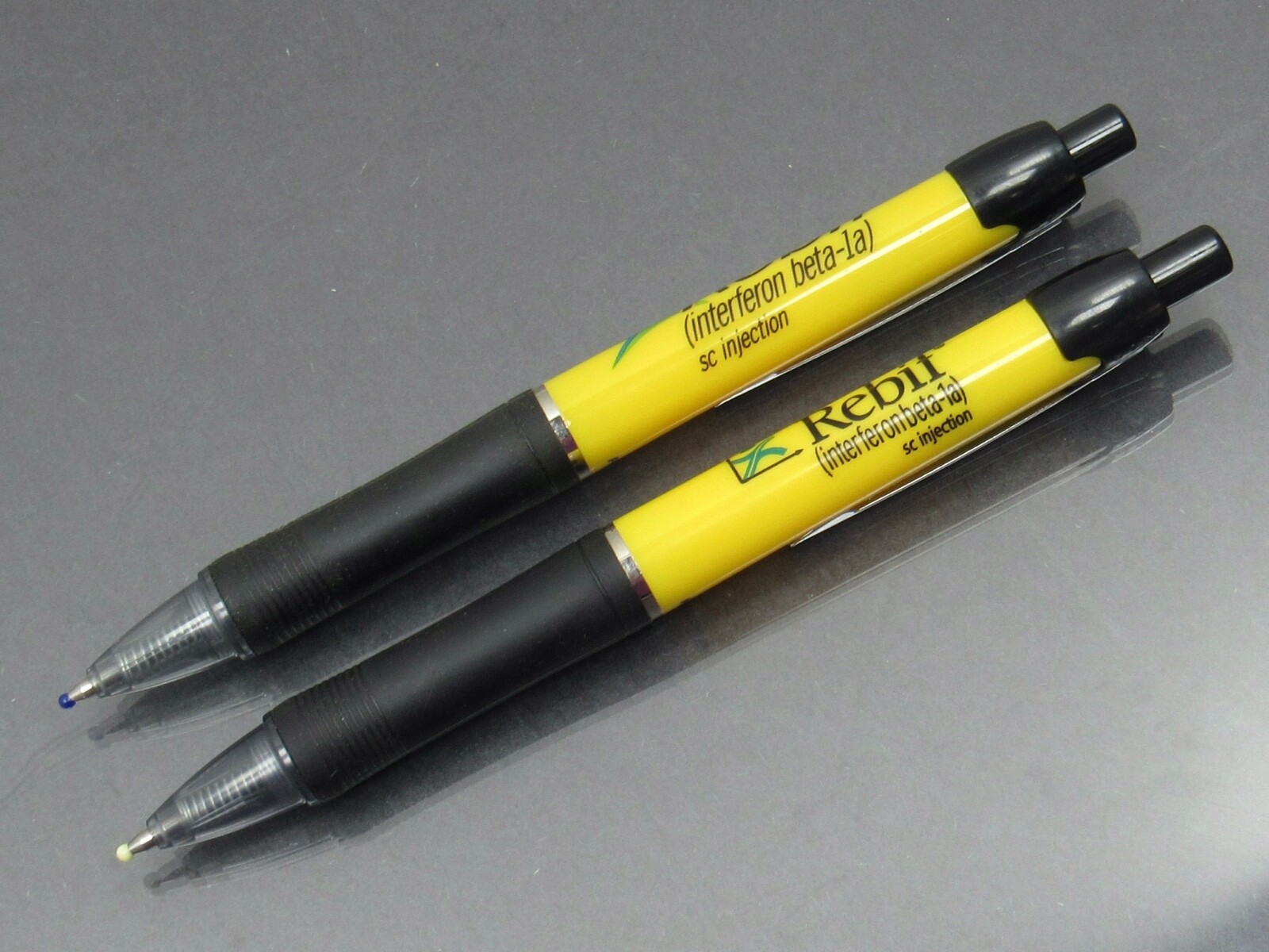 Rebif PaperMate Pens Drug Rep Pharmaceutical Promo Medical Advertising Lot of 2