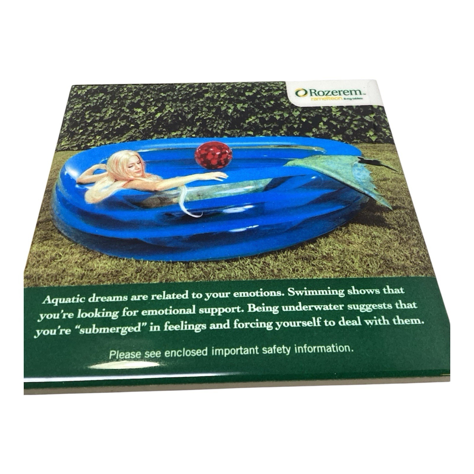 Rozerem Drug Rep Pharmaceutical Promo Advertising Set Drink Coasters 4”x4”