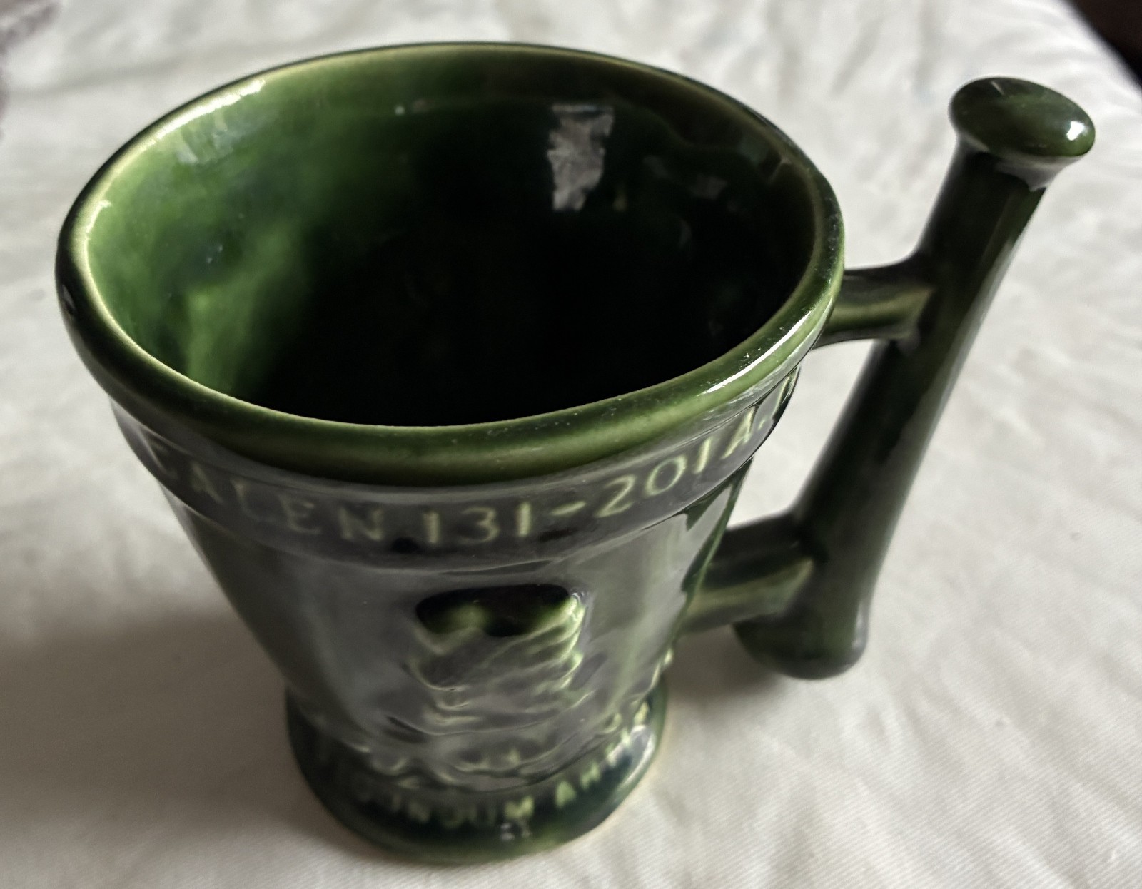 Vintage Green Schering Pharmacy Galen 131-20 Coricidin Rx Mug (McCoy?)