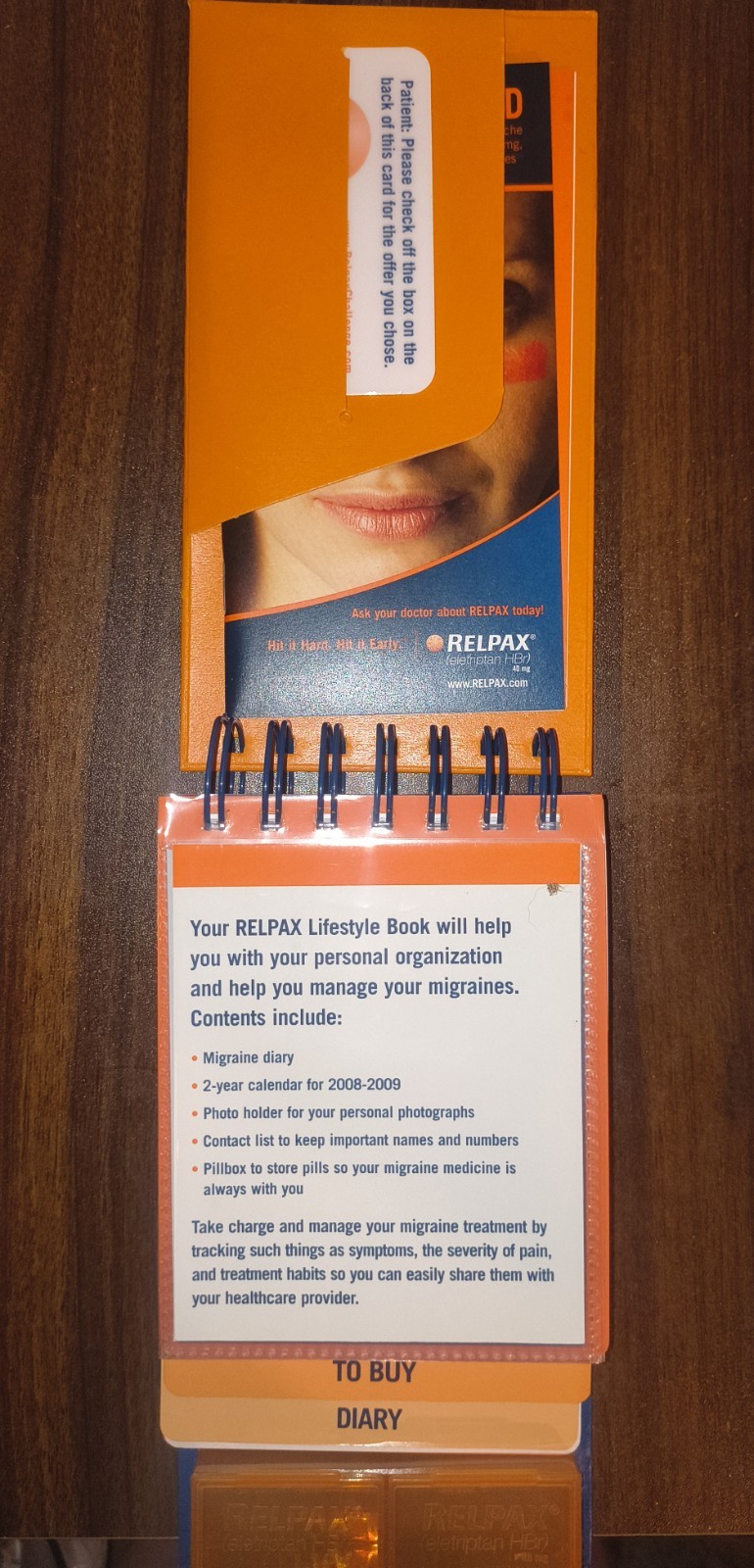 Pharmaceutical Drug Rep RELPAX LOT OF 6 Color Changing Mug, Notepad, Clock, Clip