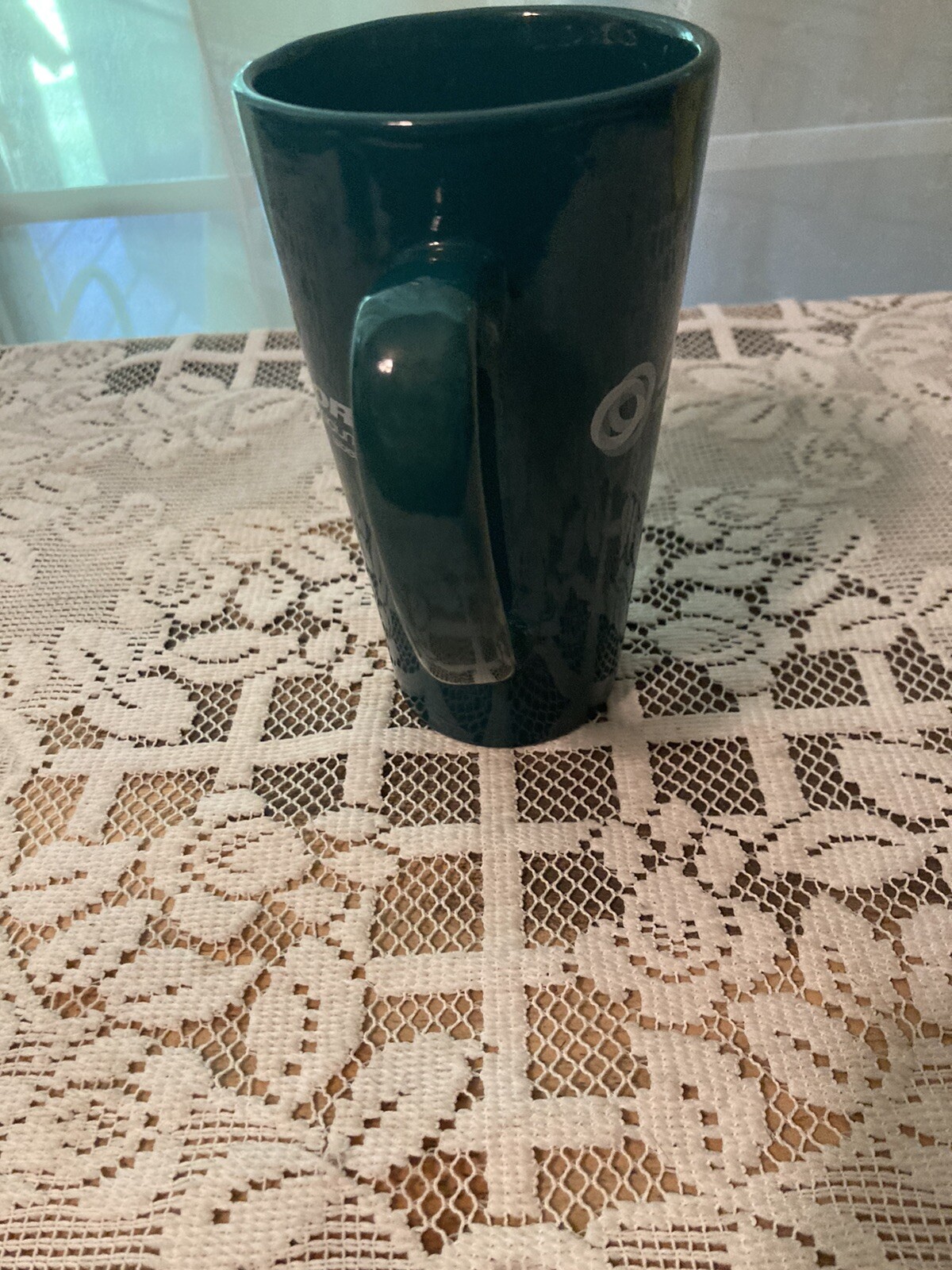 Pfizer Lipitor Drug Rep Gift Doctor Nurse Office Coffee /Tea Cup Forest Green